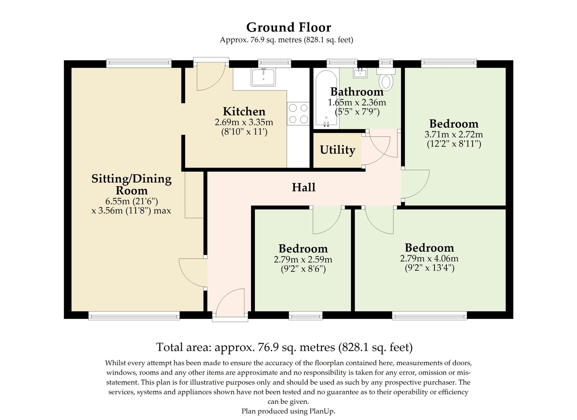 49 Arlington Gardens, Attleborough floorplan