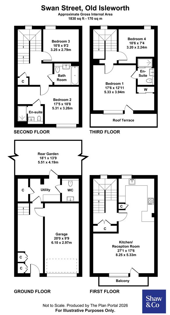 17 Swan Court, Swan Street, Old Isleworth floorplan