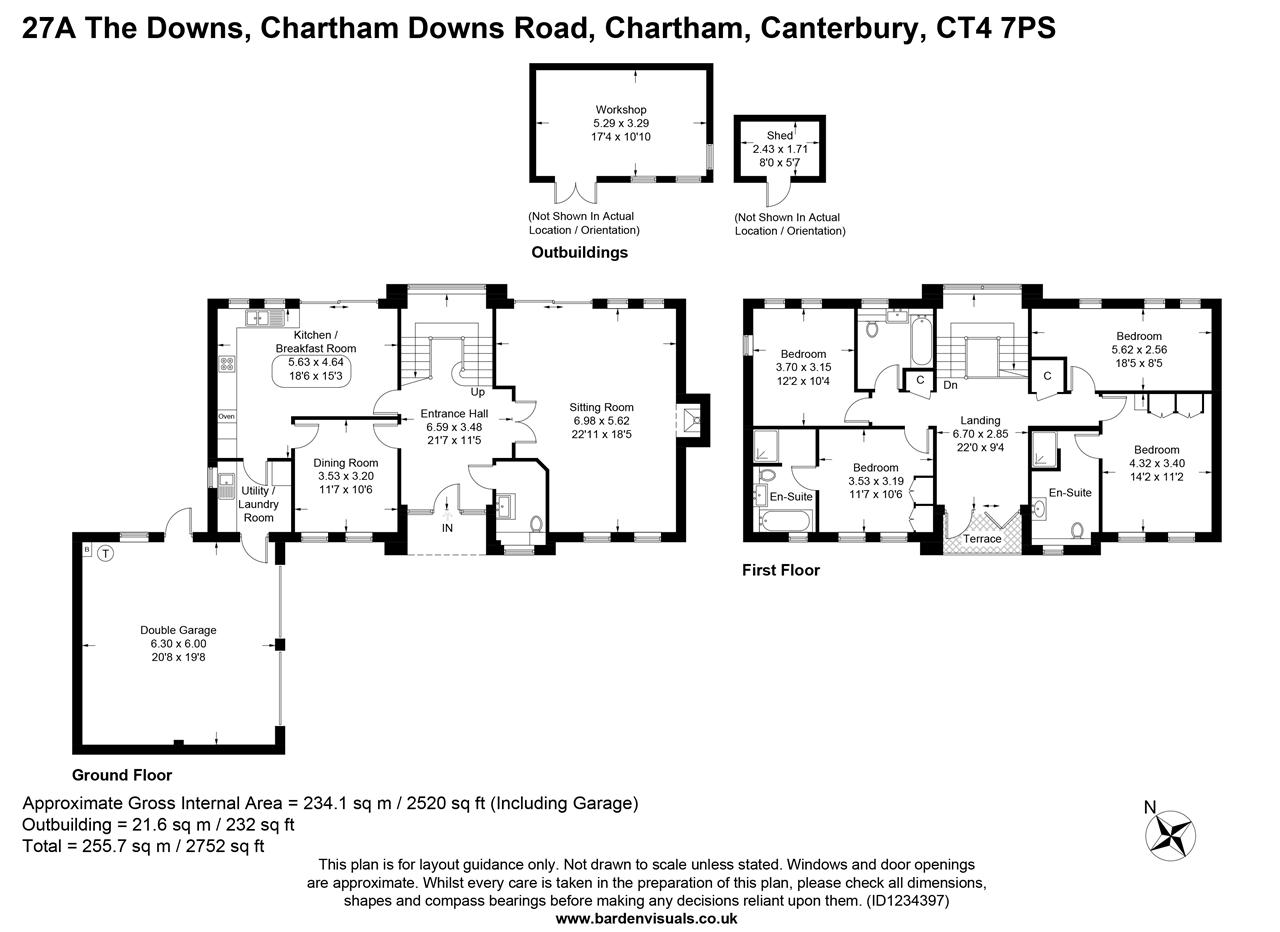 27A, The Downs, Chartham floorplan