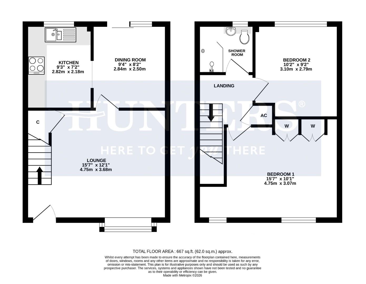 26, Highfields, Burntwood floorplan