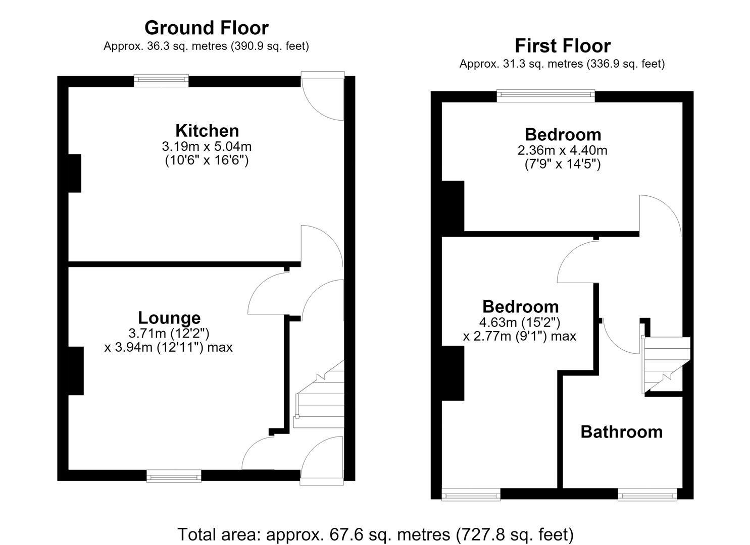 2,, Crown Street, Brighouse floorplan