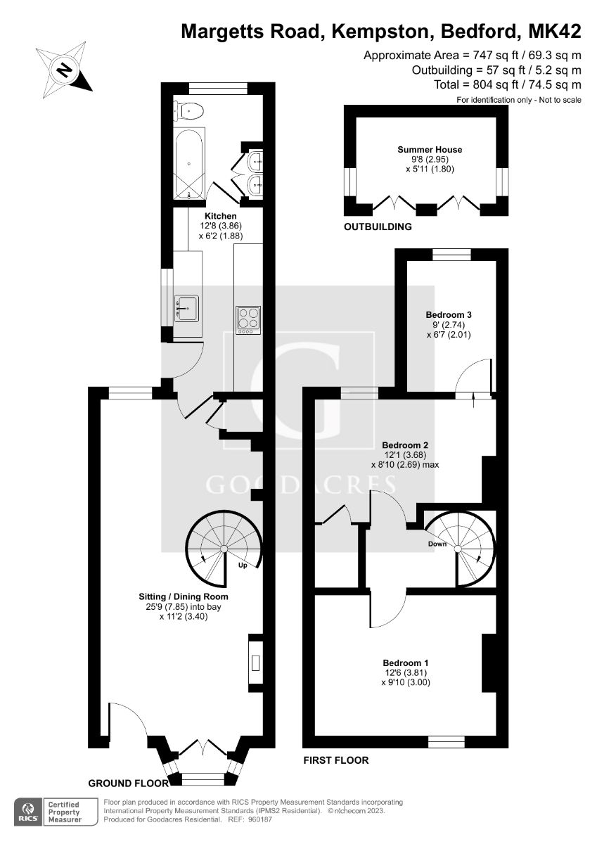 Margetts Road, Kempston, Bedford MK42, 3 bedroom terraced house for