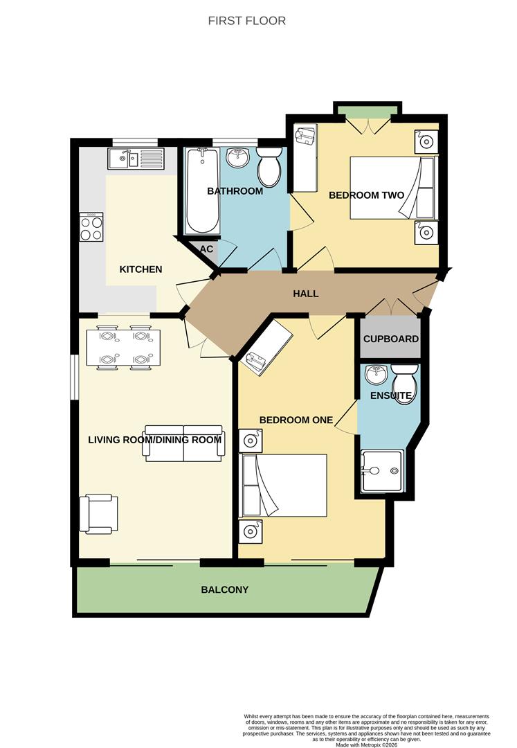 Flat 10, 27 Eugene Way, Eastbourne floorplan