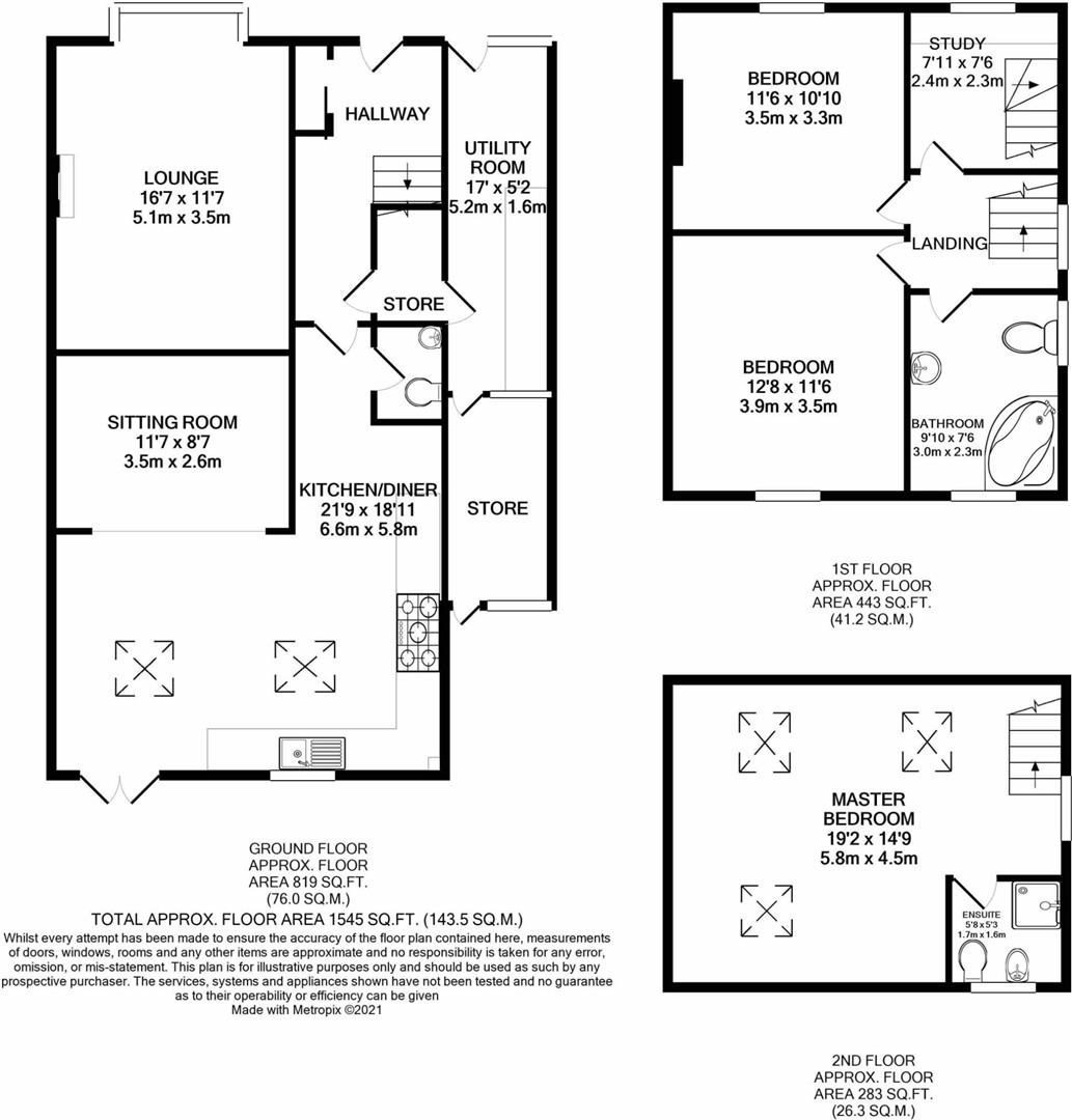 19, Rhodes Avenue, Chesterfield floorplan