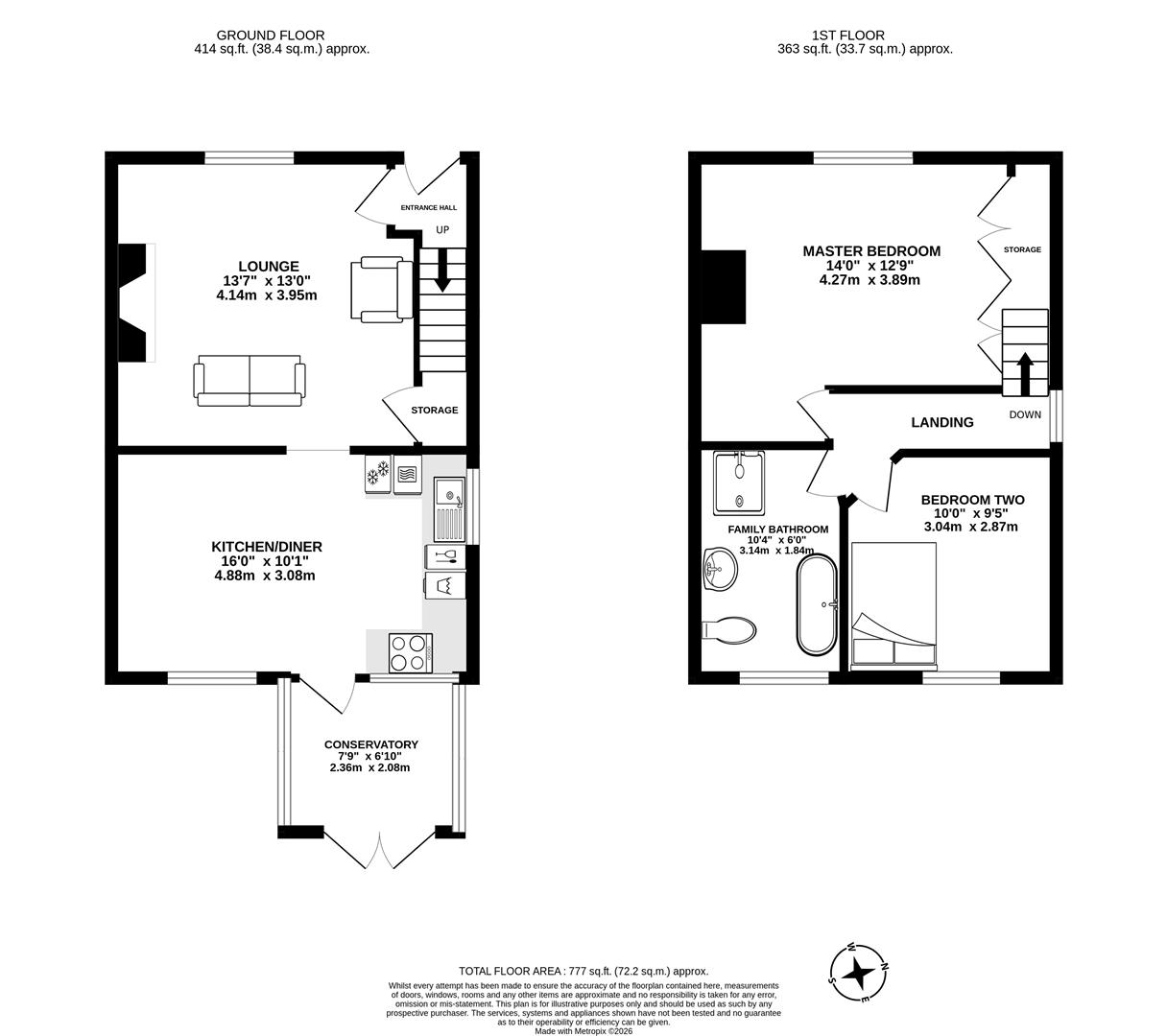 2, Bannister Green, Chorley floorplan