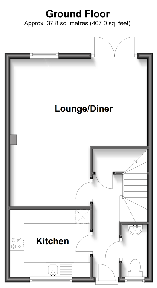 Lacock Gardens, Maidstone, Kent ME15, 3 bedroom end terrace house for