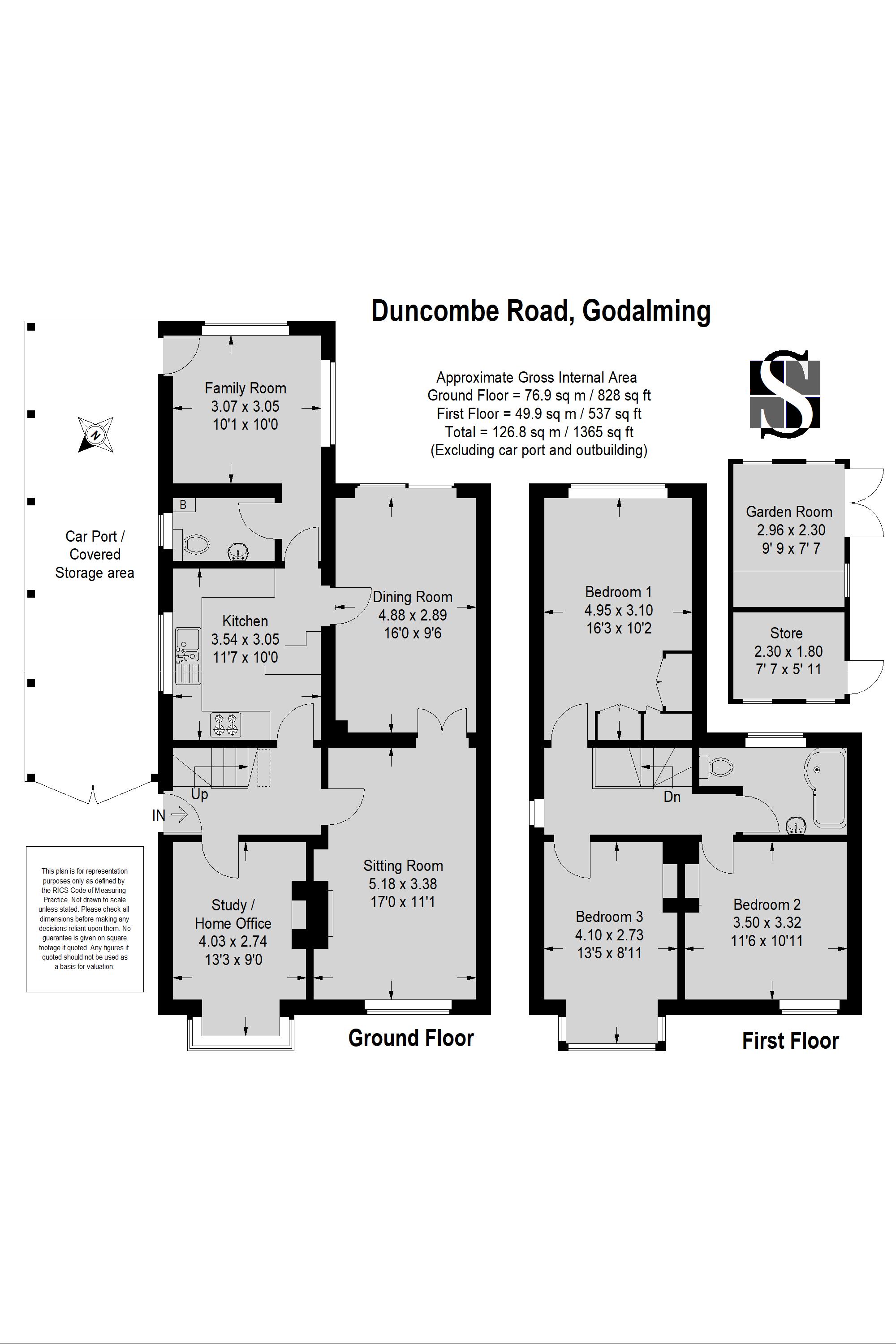 3 Bedrooms Semi-detached house for sale in Duncombe Road, Godalming GU7