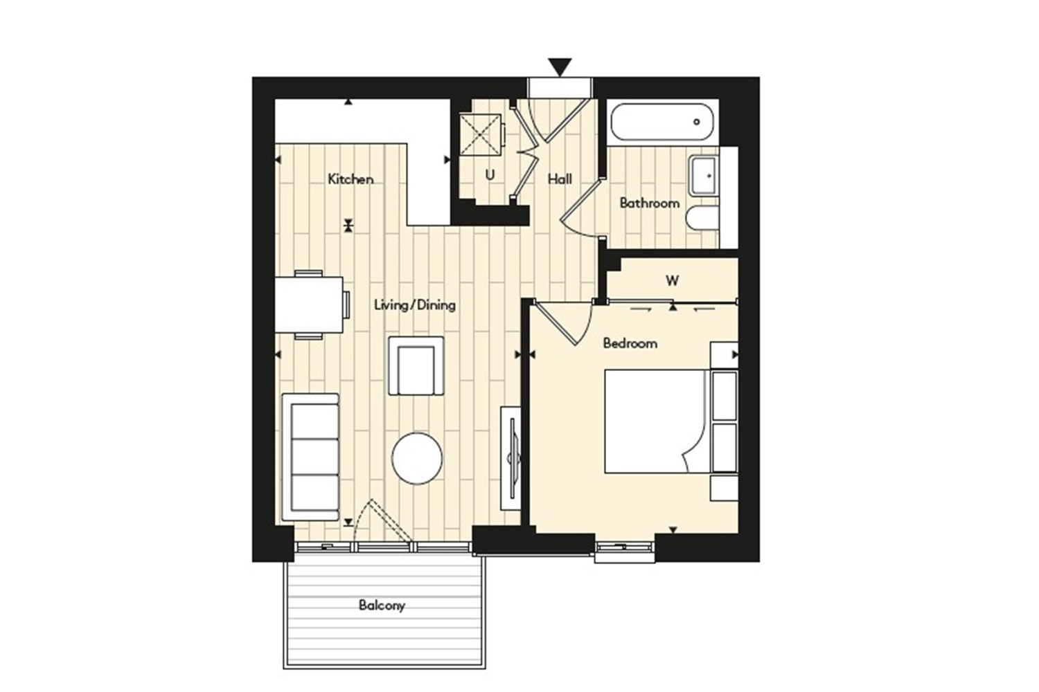 55, Flat 203, Flagstaff Road, Reading floorplan