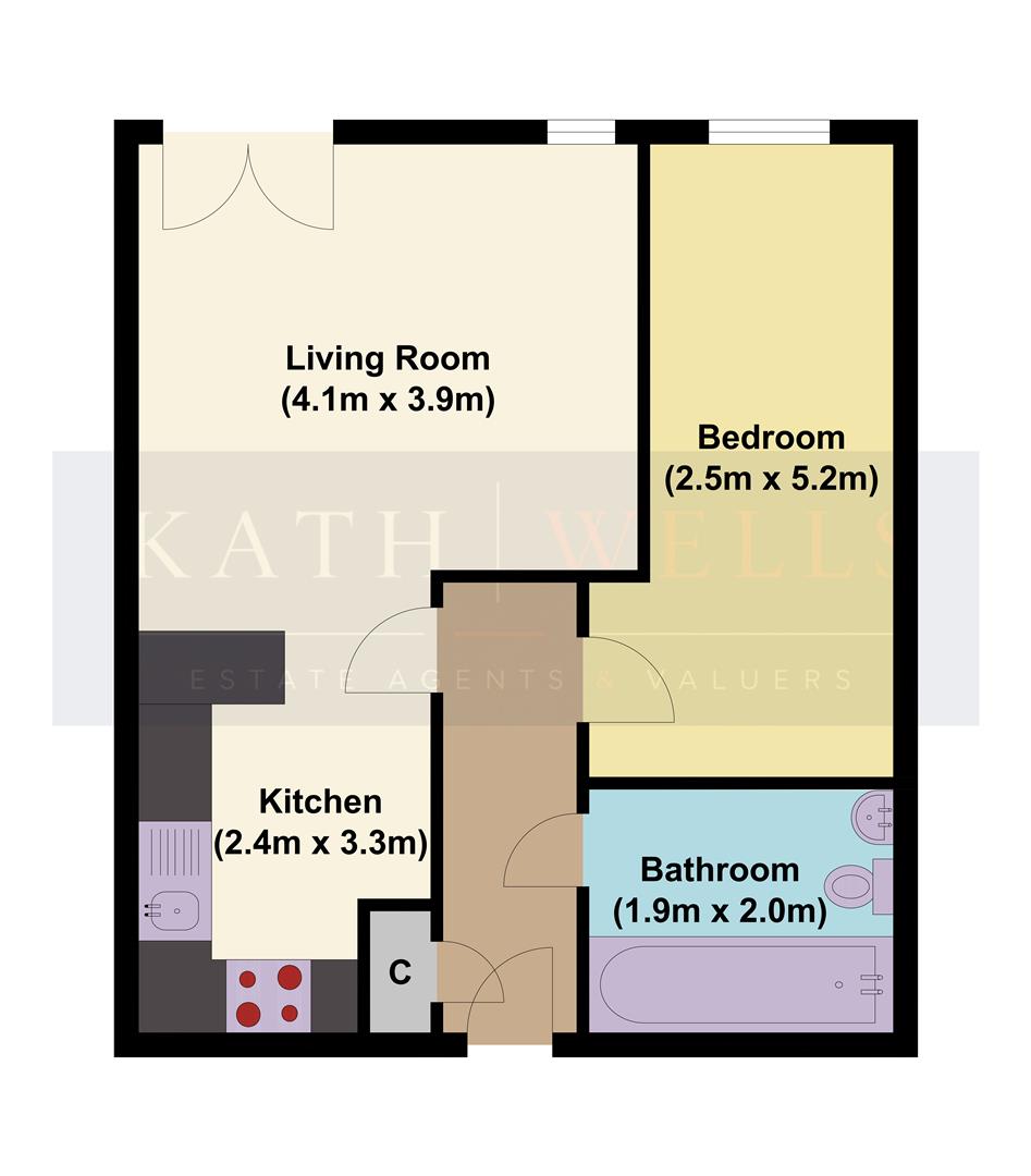 Flat 16, Bonaire, Gotts Road, Leeds floorplan