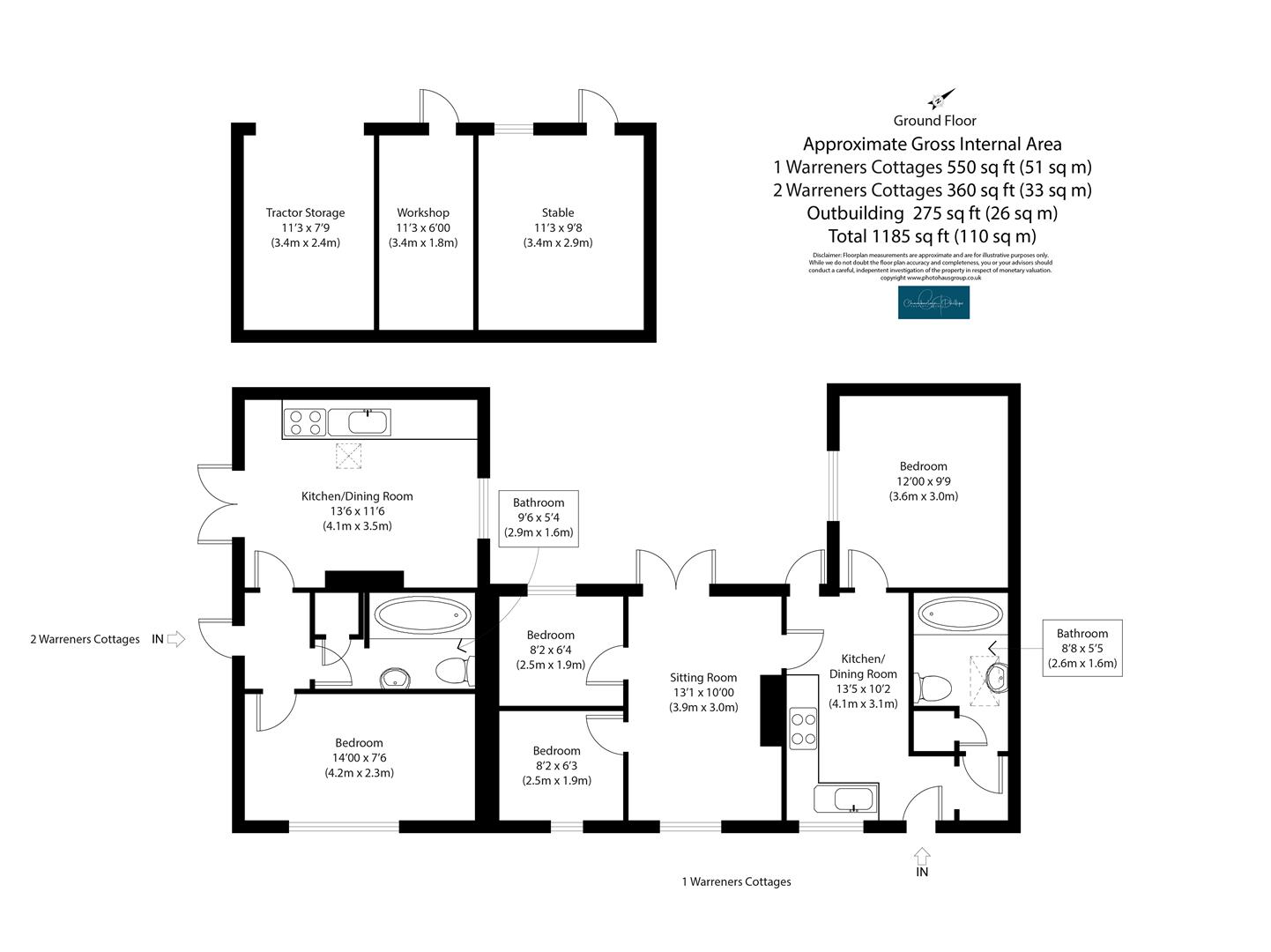 Warreners Barn Cottage, Lings Lane, Chelmondiston floorplan