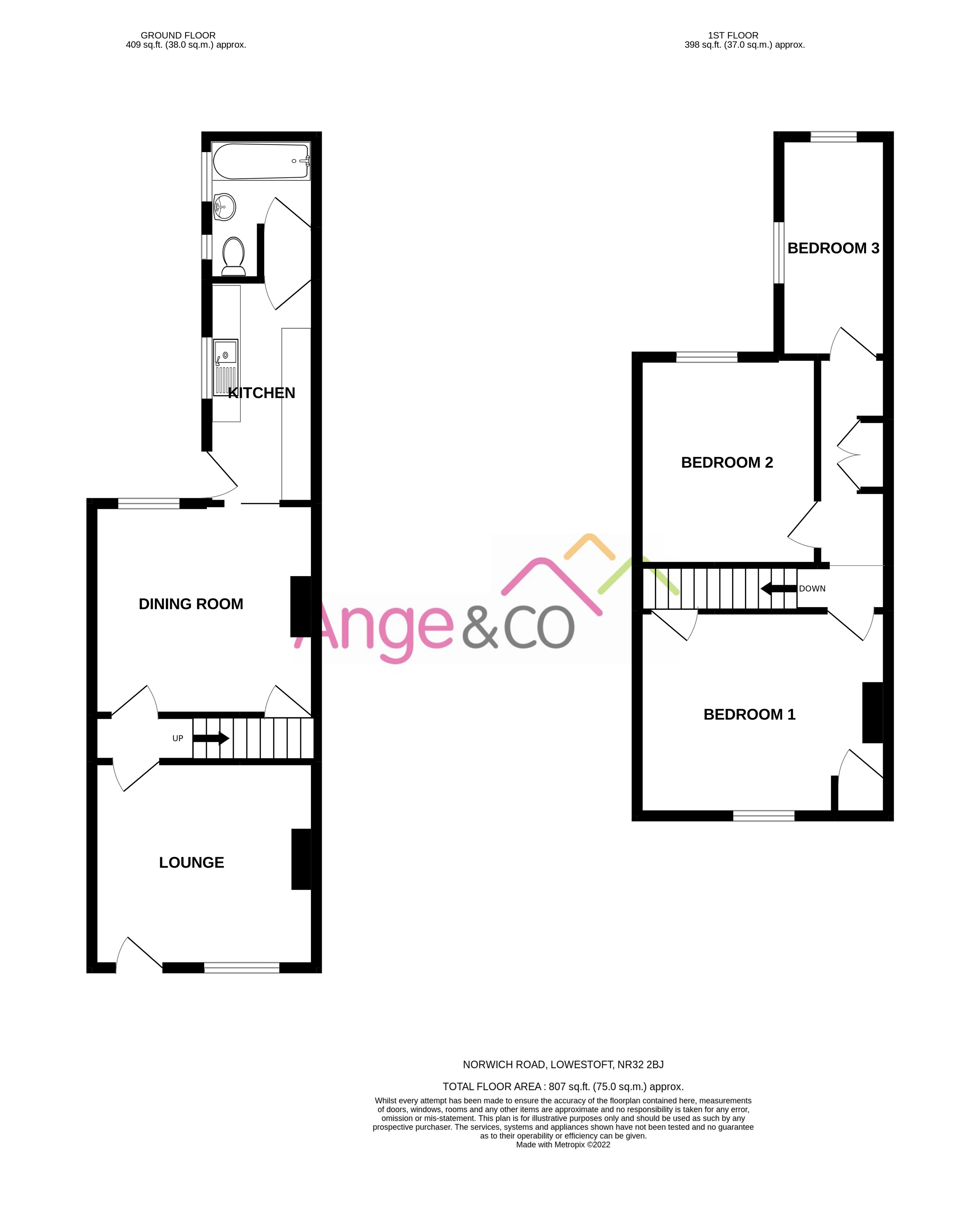Norwich Road, Lowestoft NR32, 3 bedroom terraced house for sale