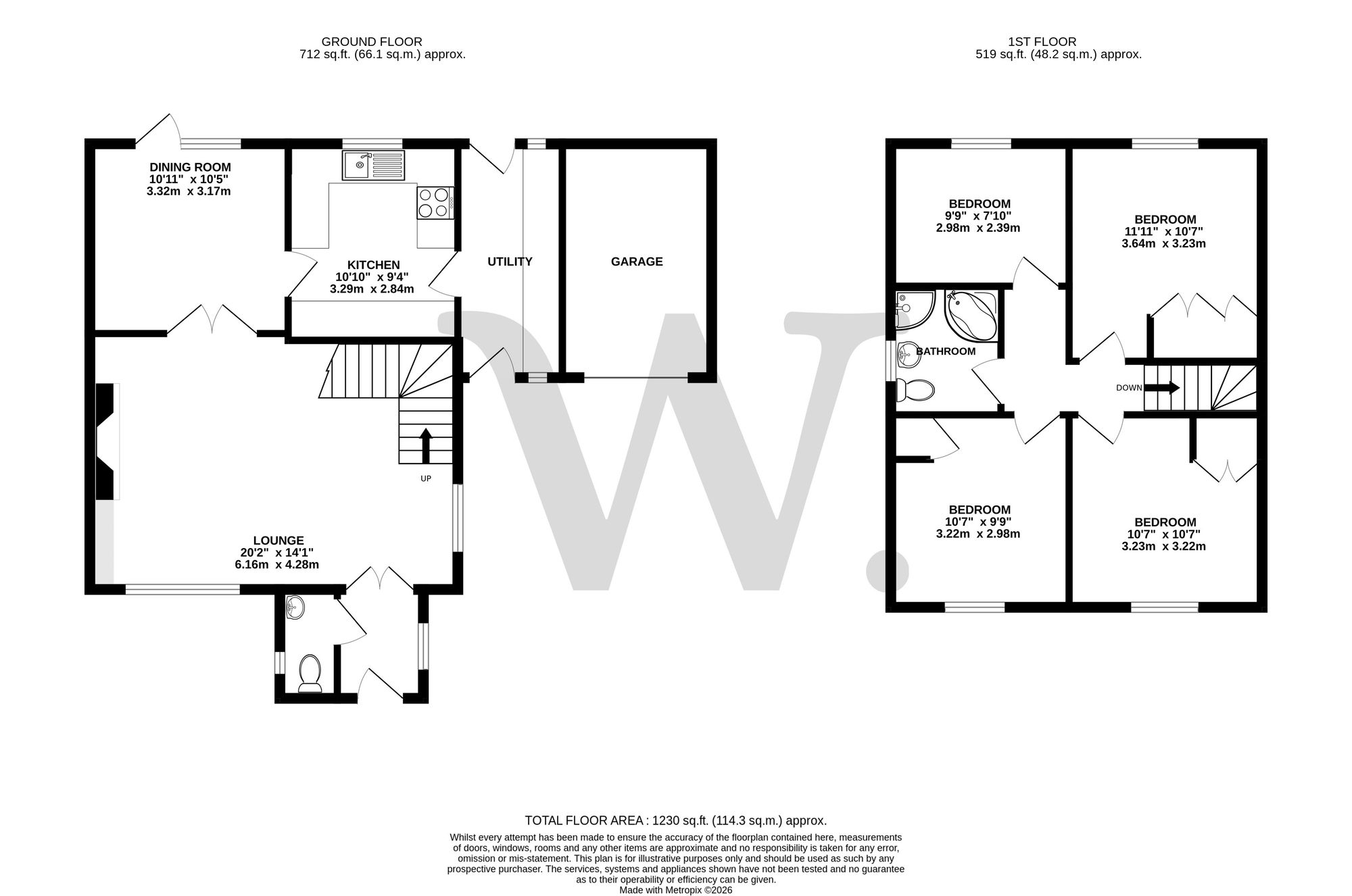 Searle House Mattishall Road, Dereham floorplan