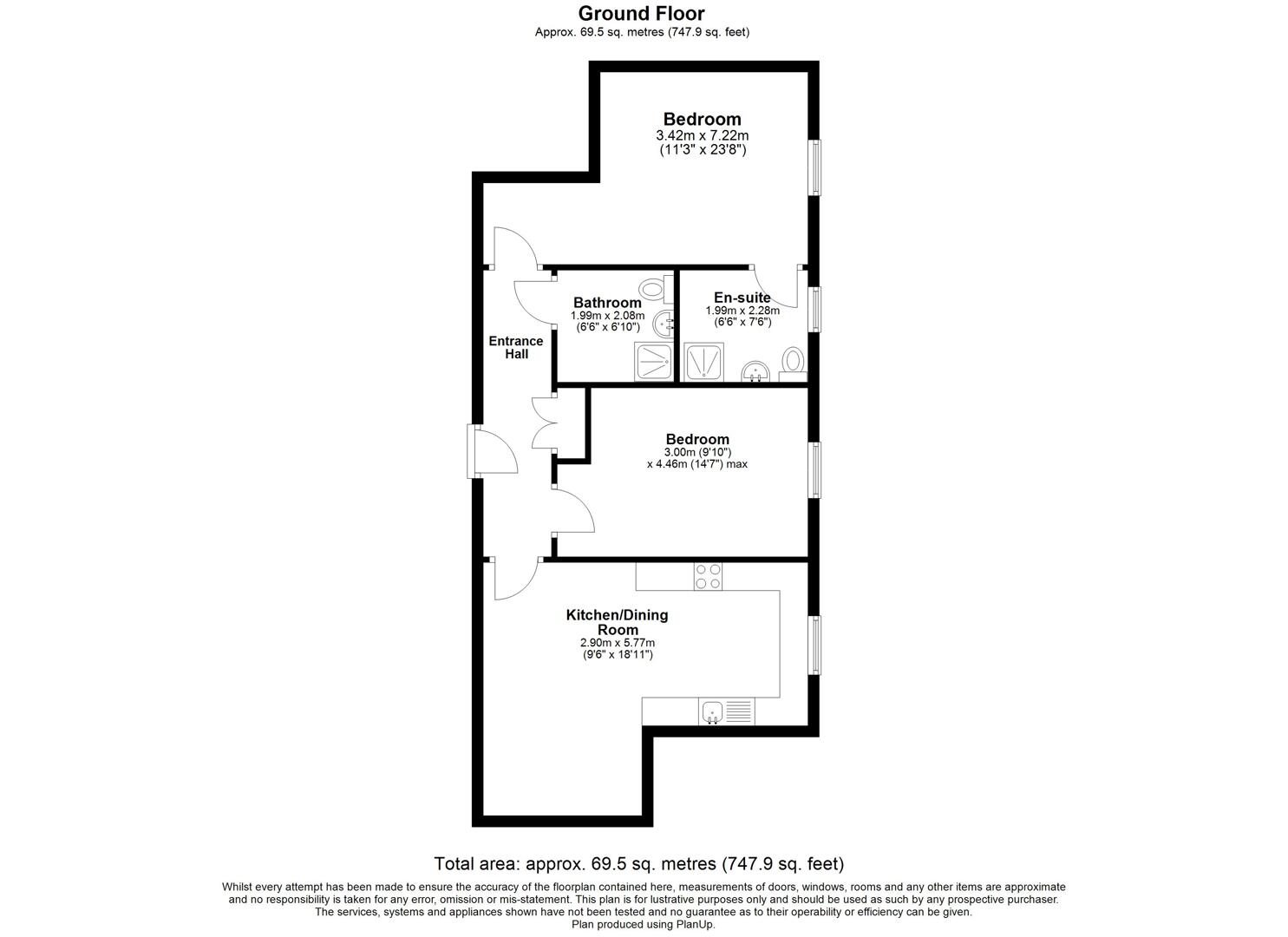 Apartment 14, Master Williams Place, Guildhall Street, Folkestone floorplan