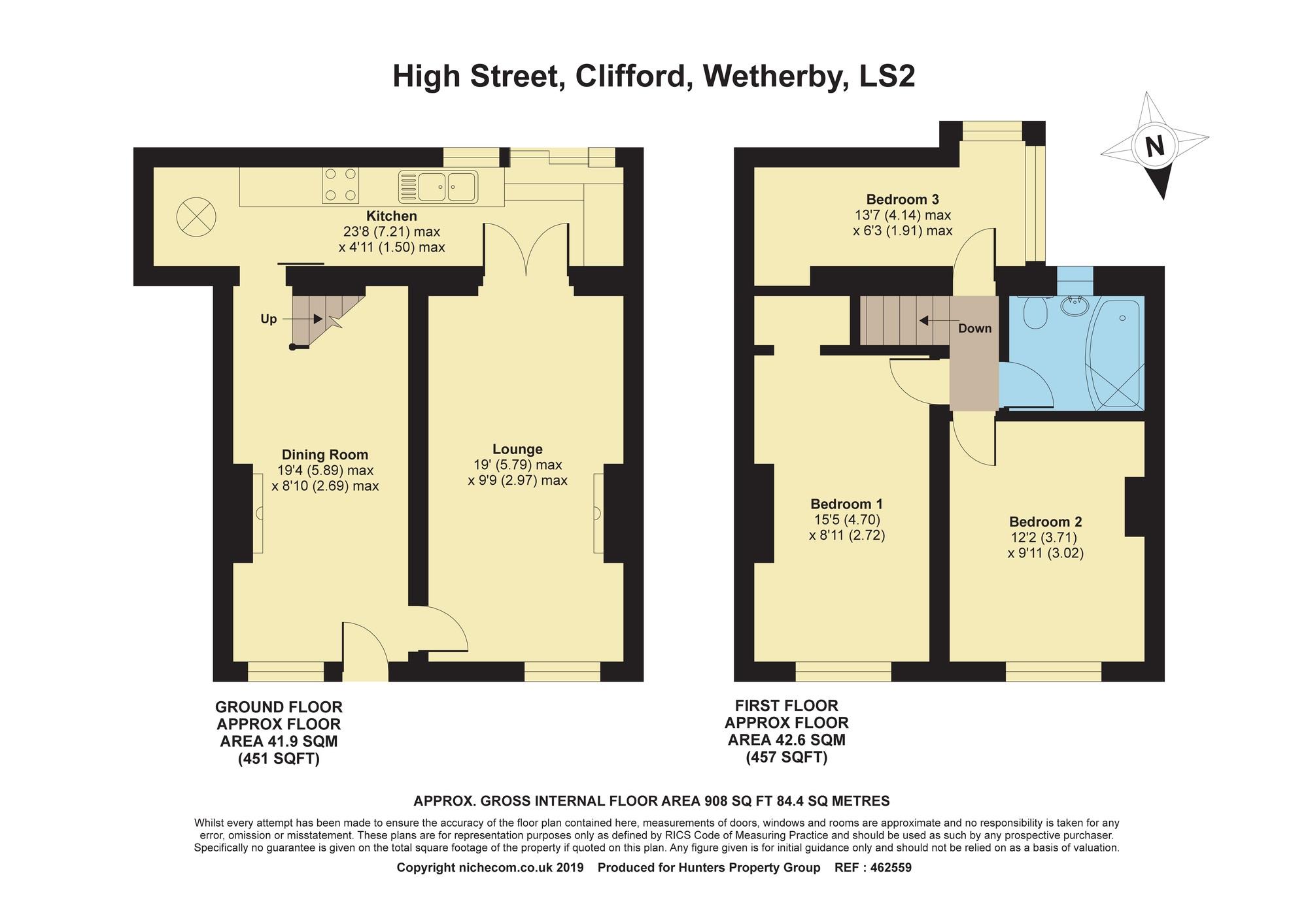 3 Bedrooms Terraced house for sale in High Street, Clifford, Wetherby LS23