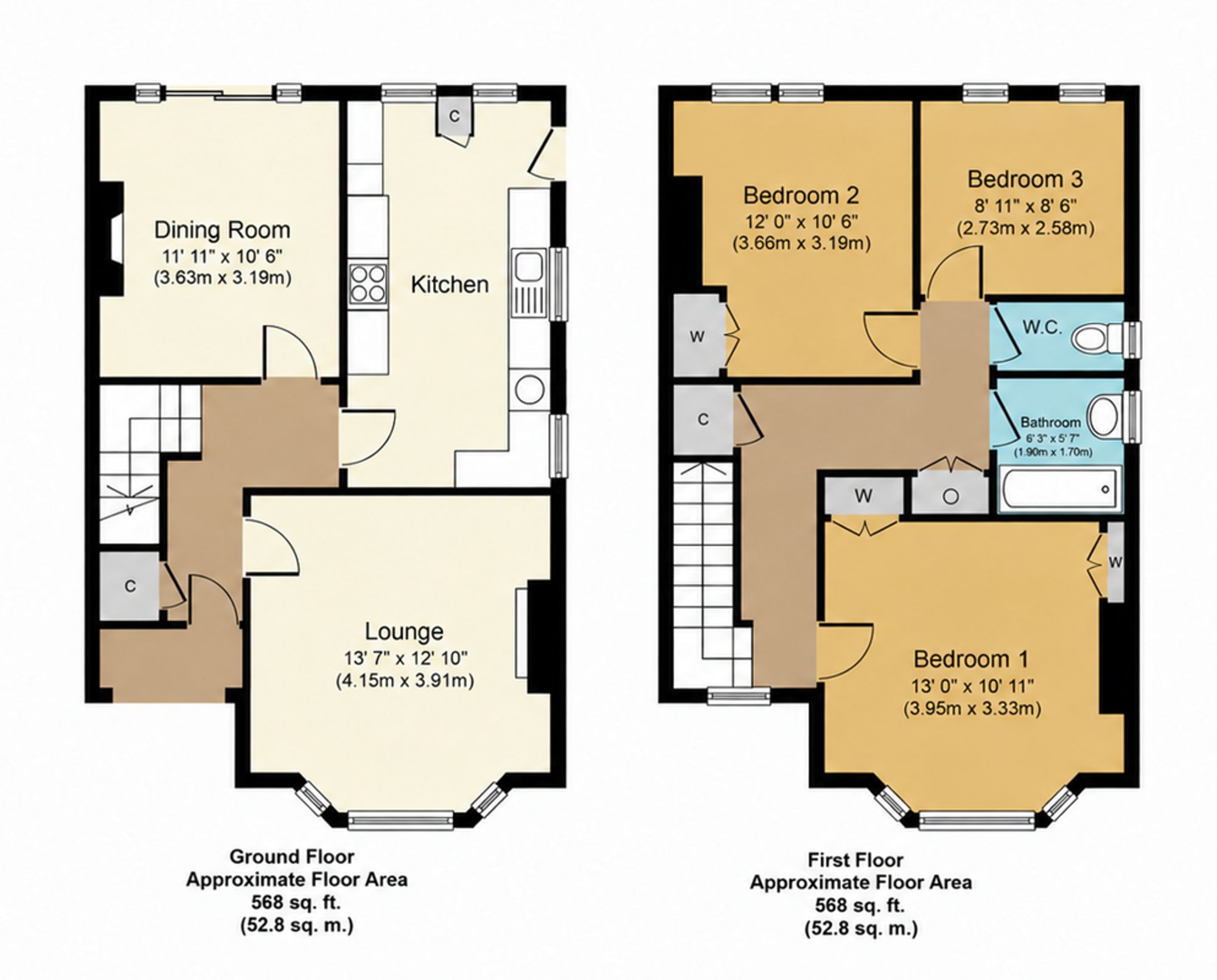19 Woodlands Grove, York floorplan