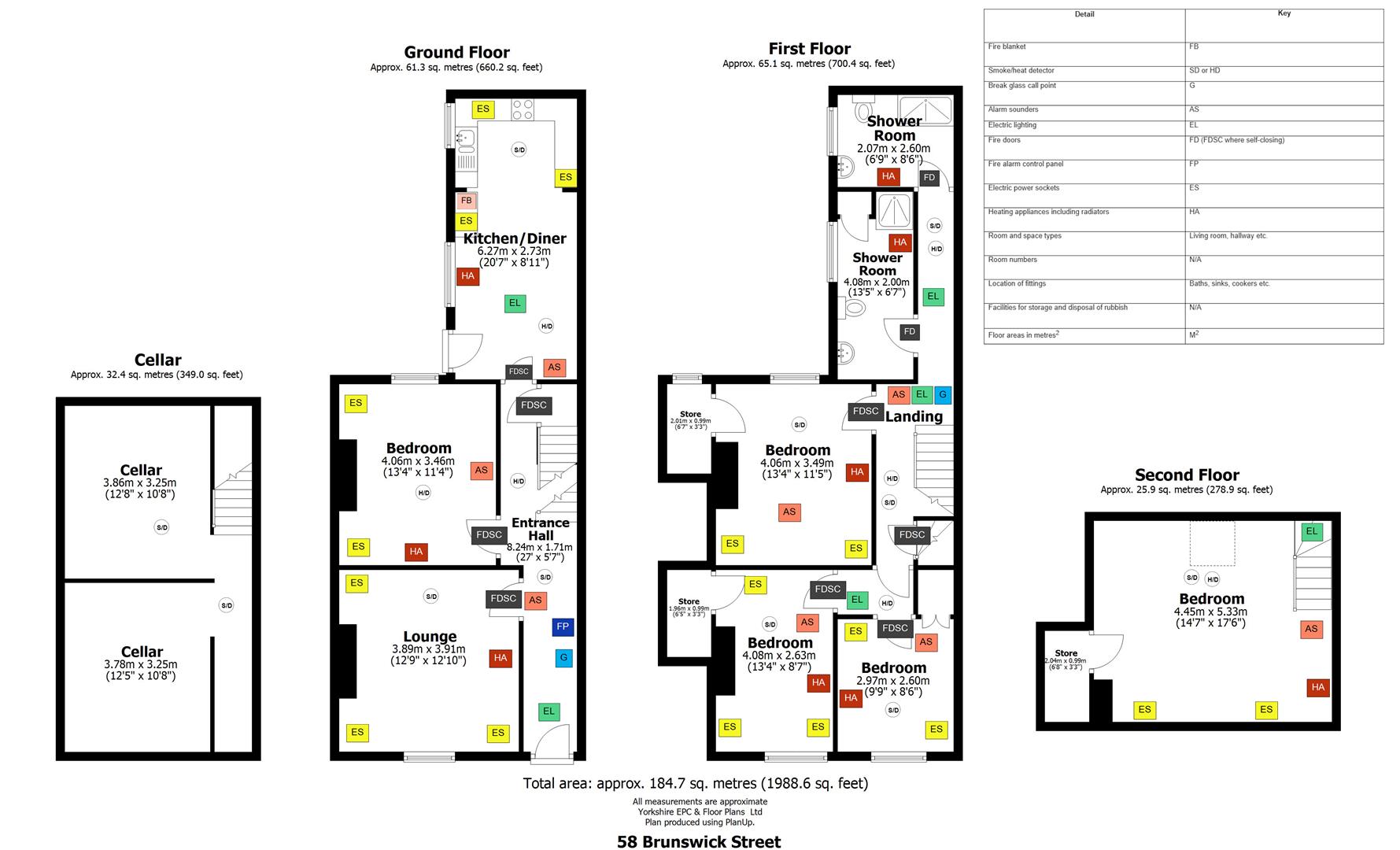 58, Brunswick Street, Sheffield floorplan