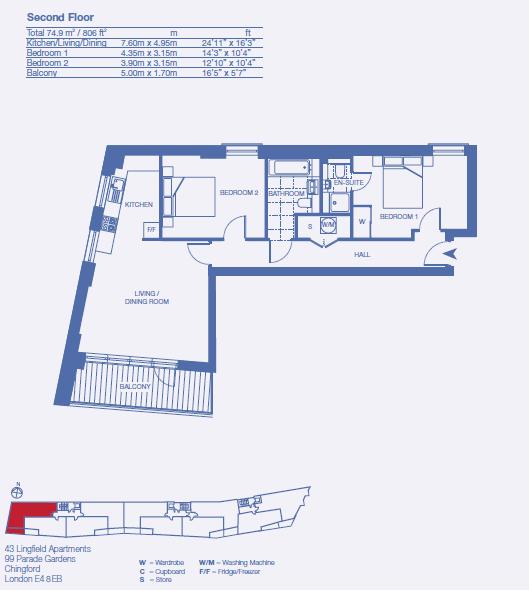 Parade Gardens, London floorplan