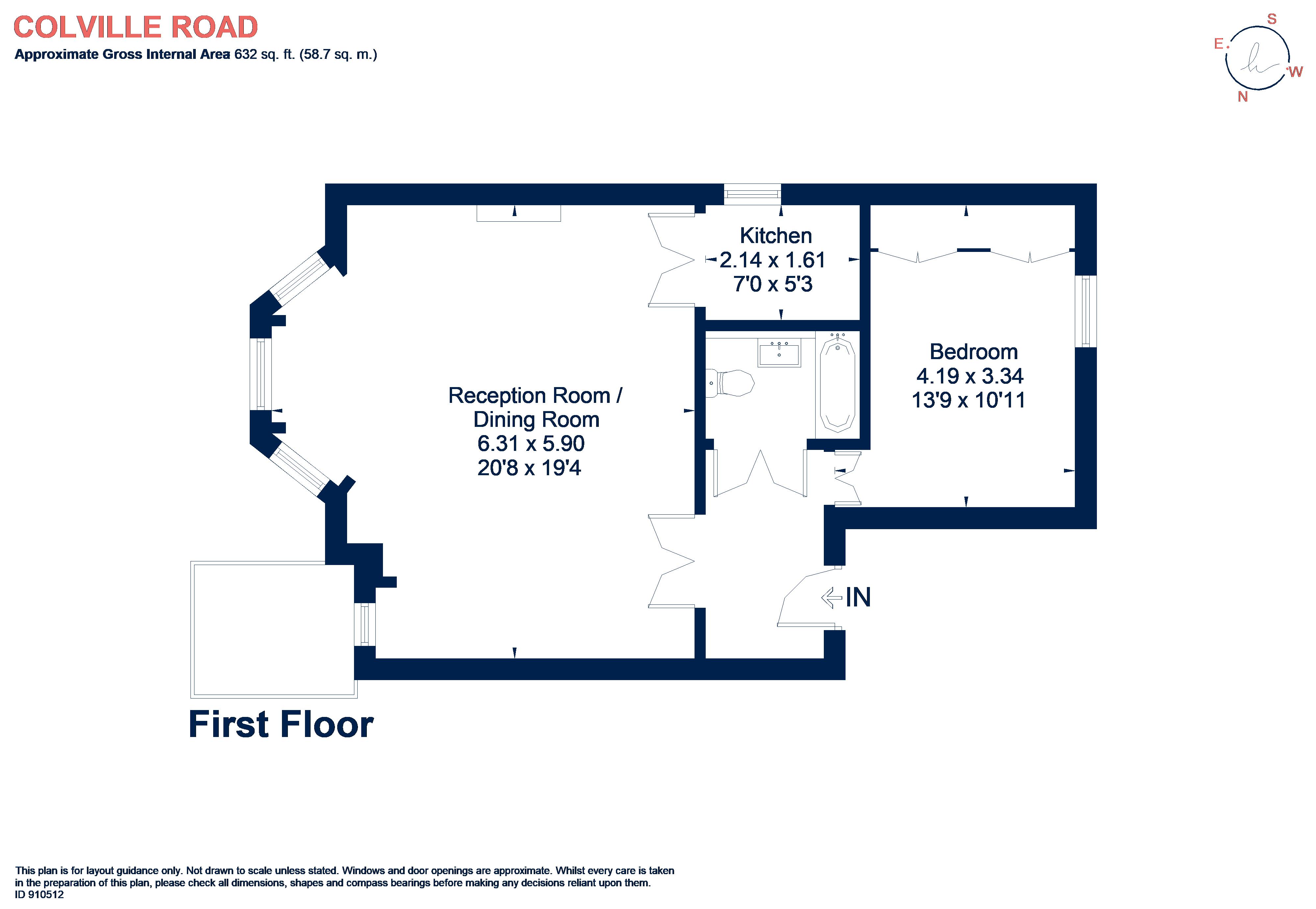 Colville Road, London floorplan