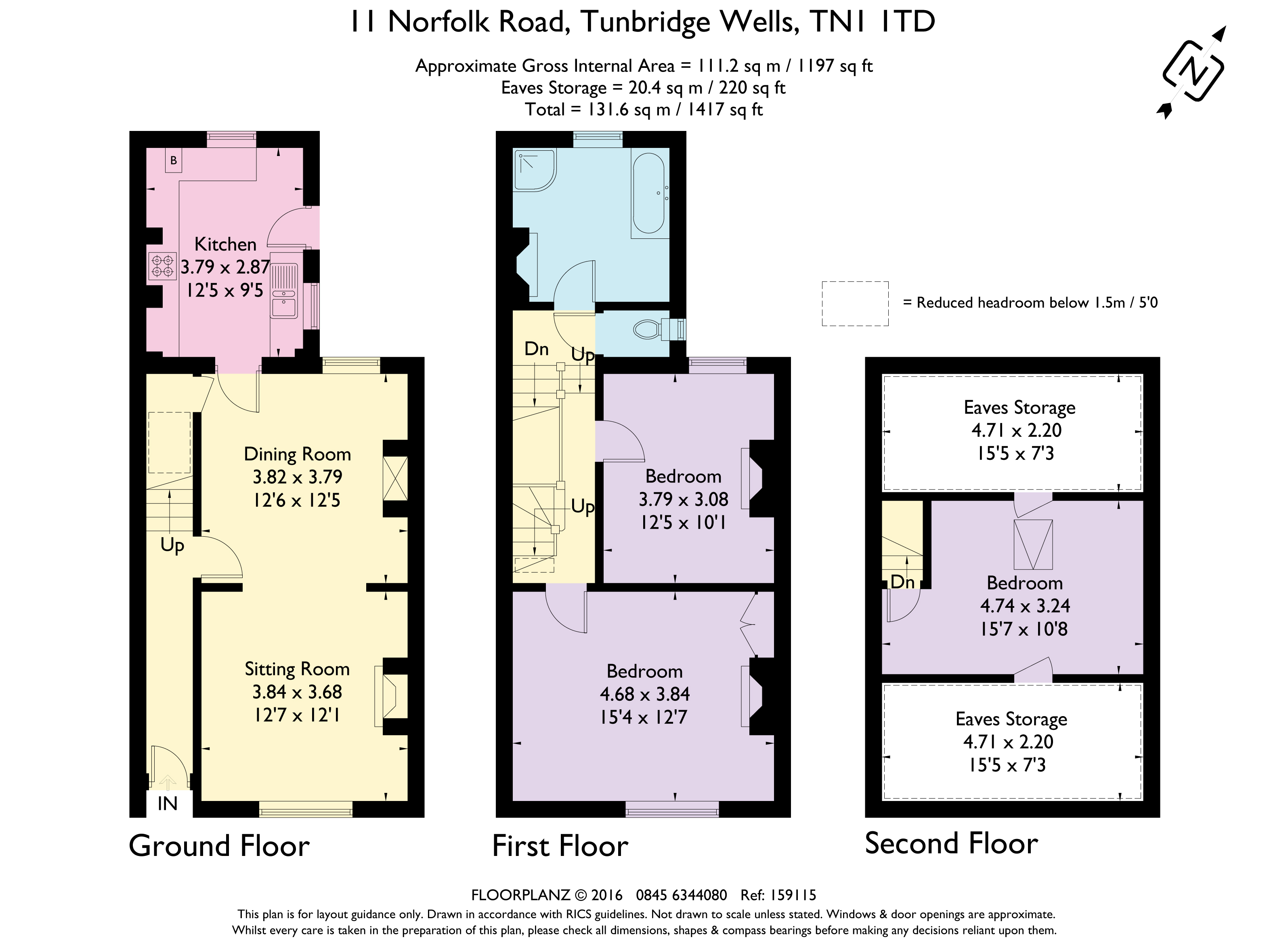 Norfolk Road, Tunbridge Wells, Kent TN1, 3 bedroom terraced house for