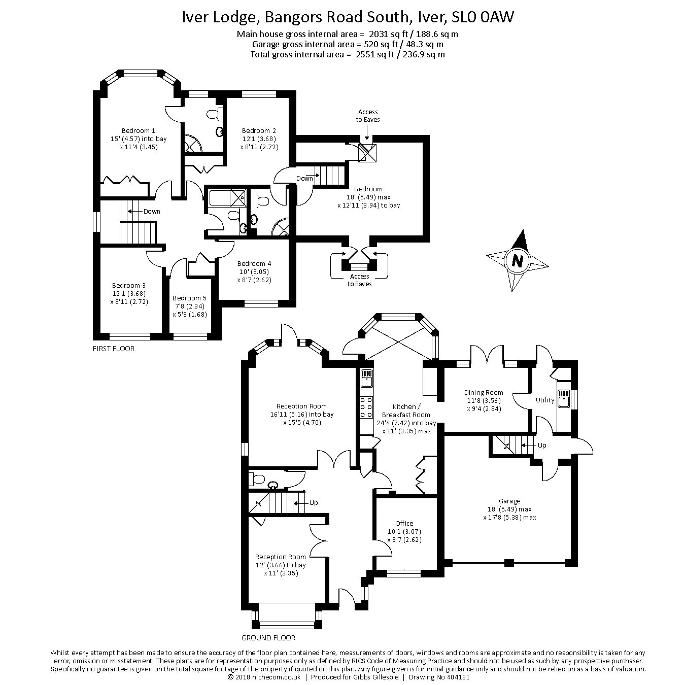 6 Bedrooms Detached house for sale in Iver Lodge, Bangors Road South, Iver, Buckinghamshire SL0