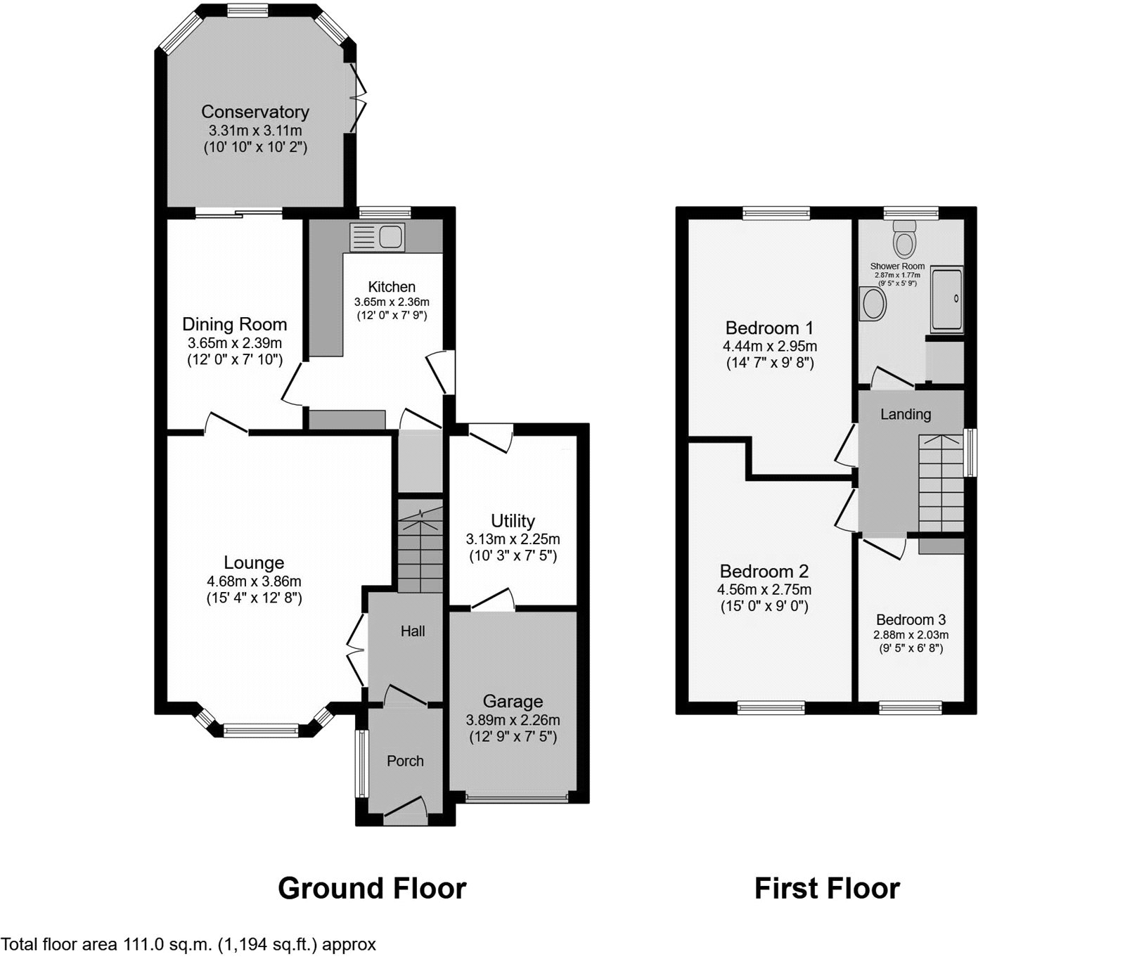 28, Porter Close, Prescot floorplan