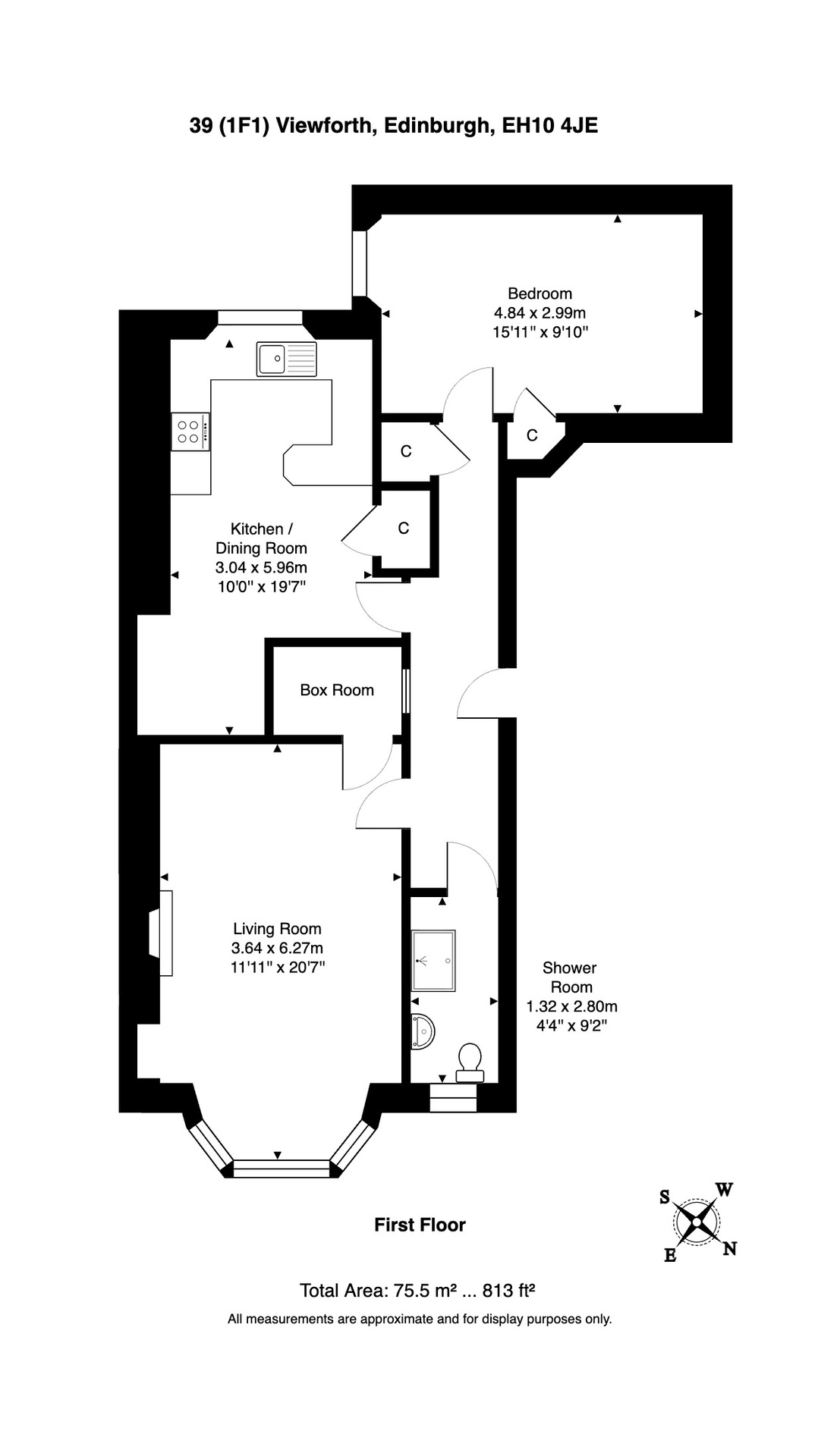1f1, 39 Viewforth,, Edinburgh floorplan