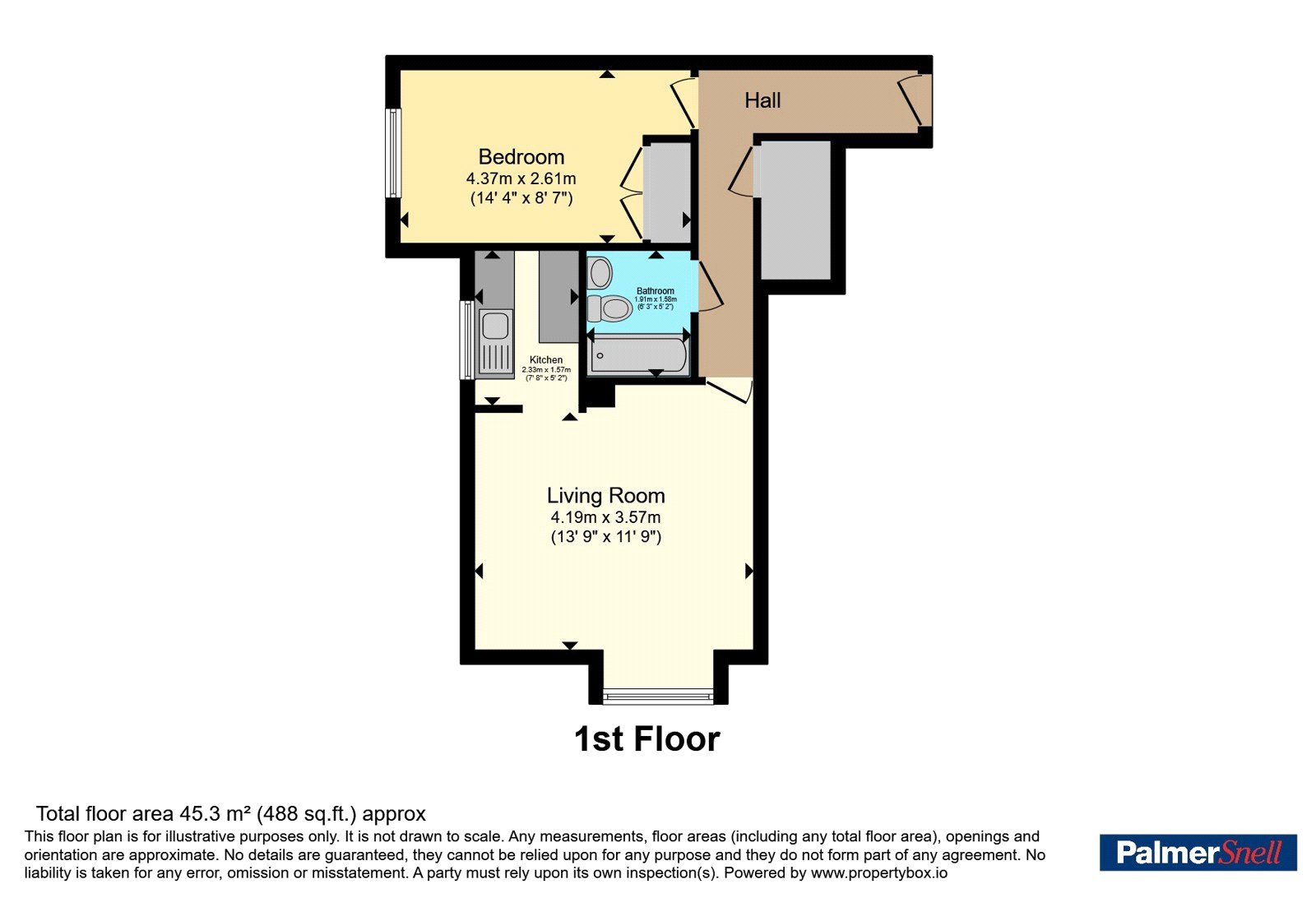 Flat 16, Homechurch House, 31, Purewell, Dorset floorplan