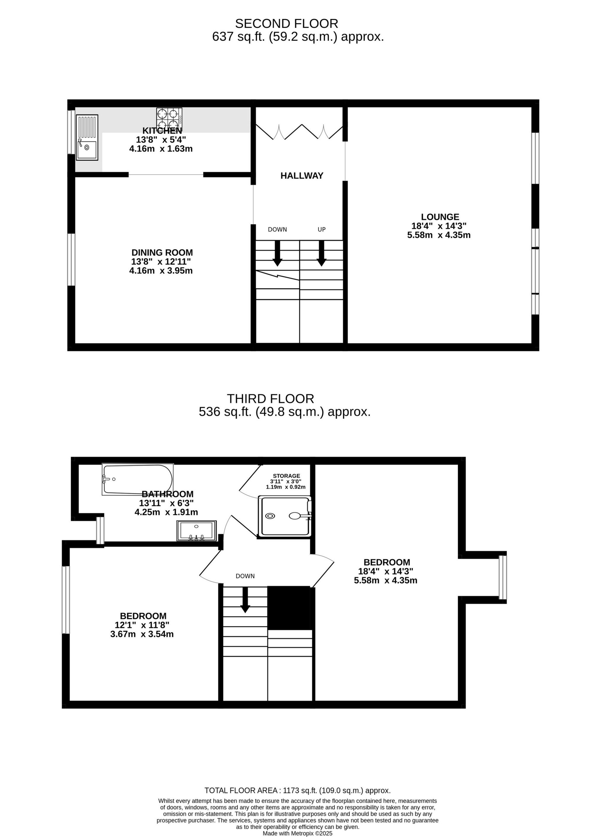 204, Randolph Avenue, London floorplan