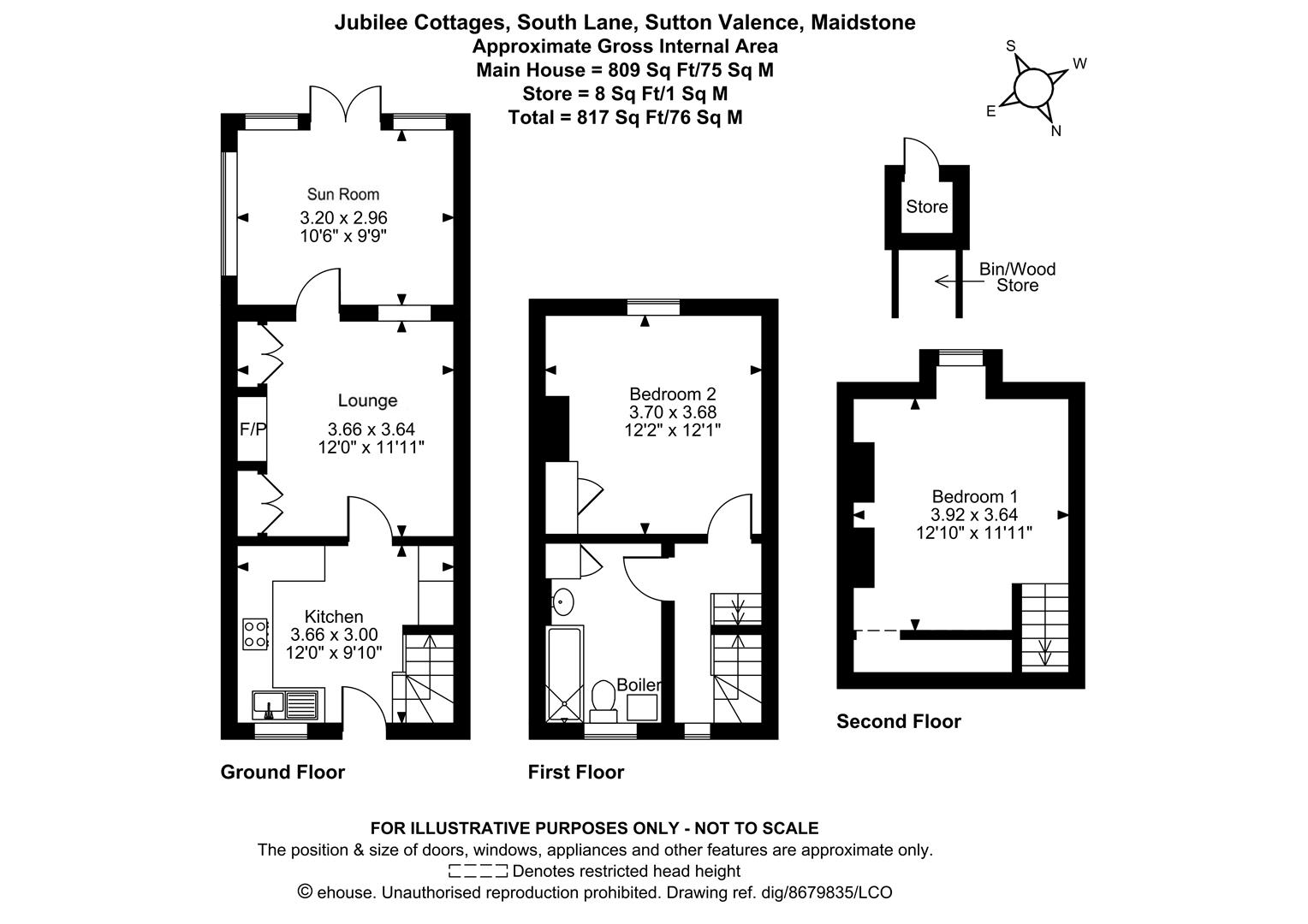 3 Jubilee Cottages, South Lane, Maidstone floorplan