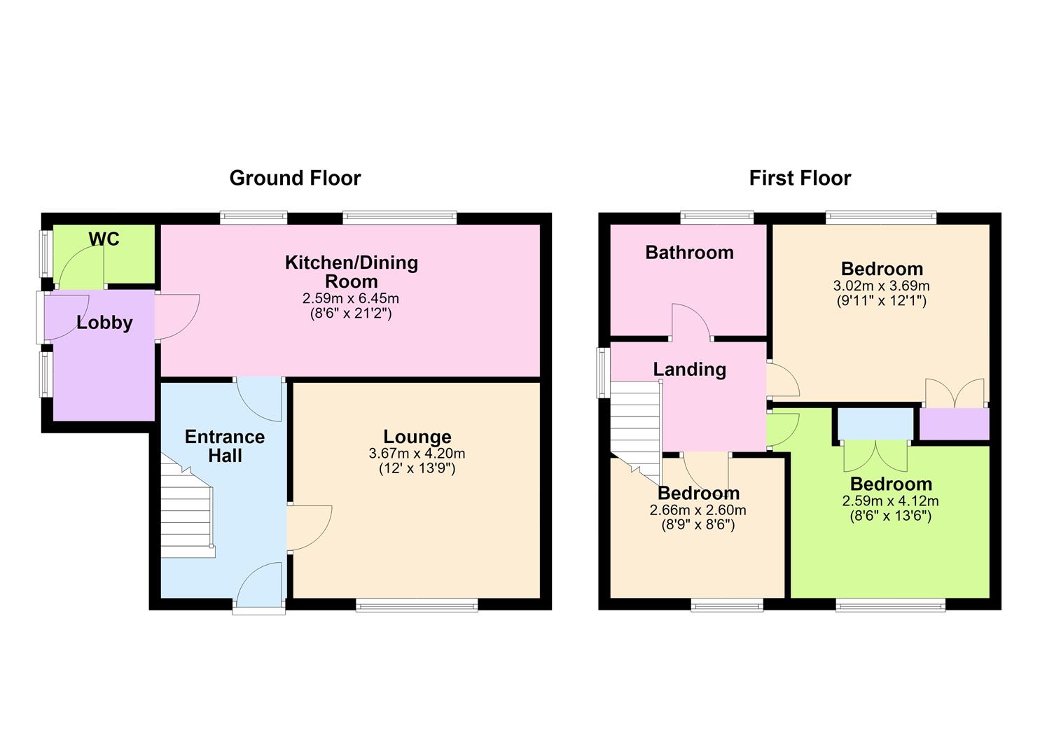 10, Moore Road, Barwell floorplan