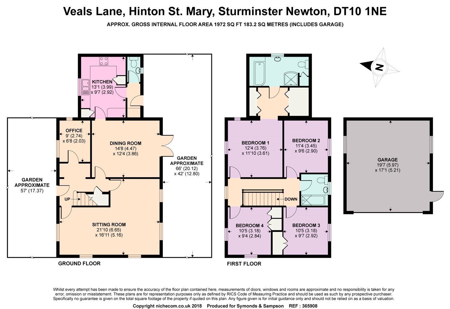 4 Bedrooms Detached house for sale in Veals Lane, Hinton St. Mary, Sturminster Newton DT10