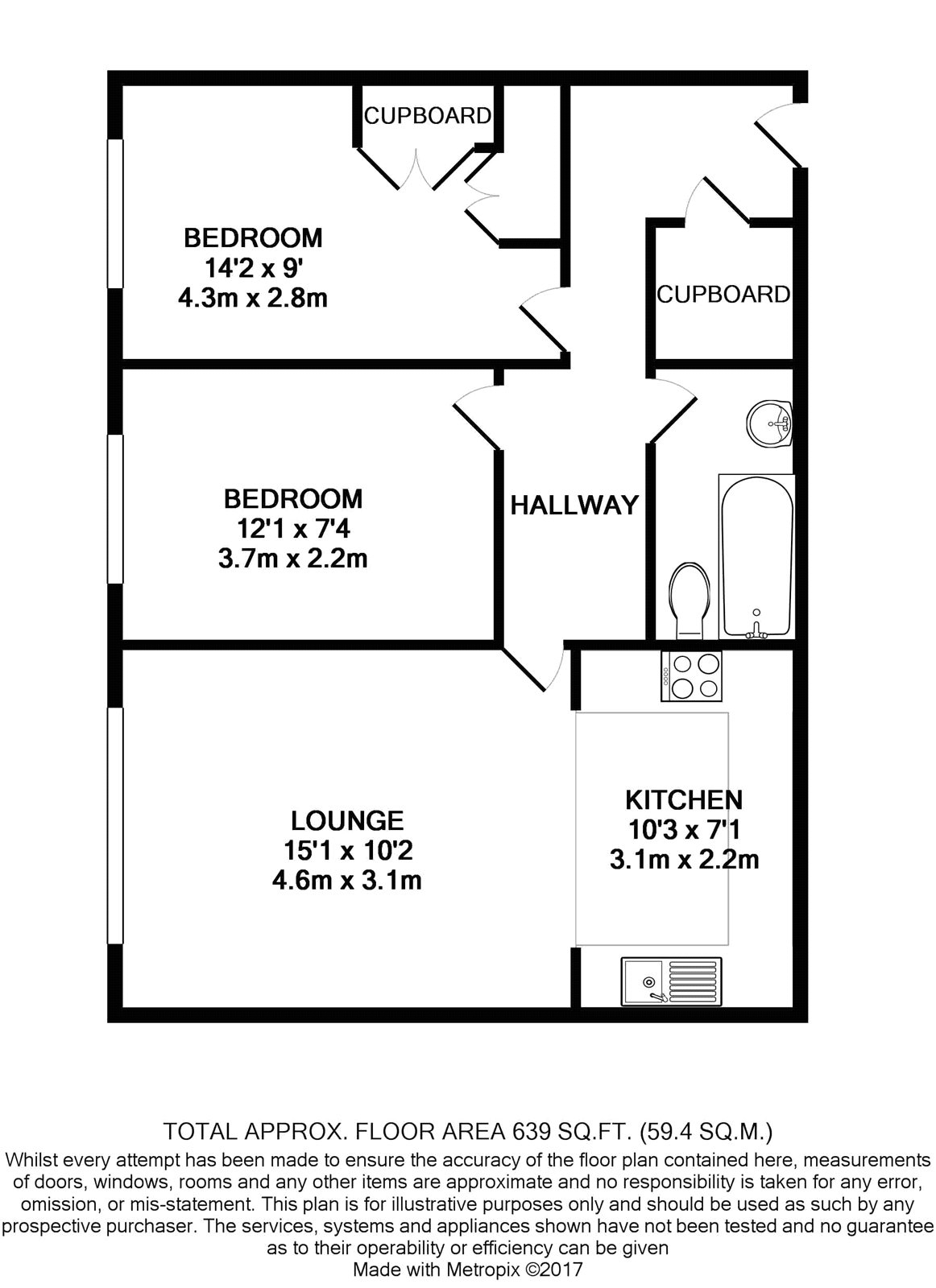 2 Bedrooms Flat to rent in Tierney Court, 2 Canning Road, Croydon CR0