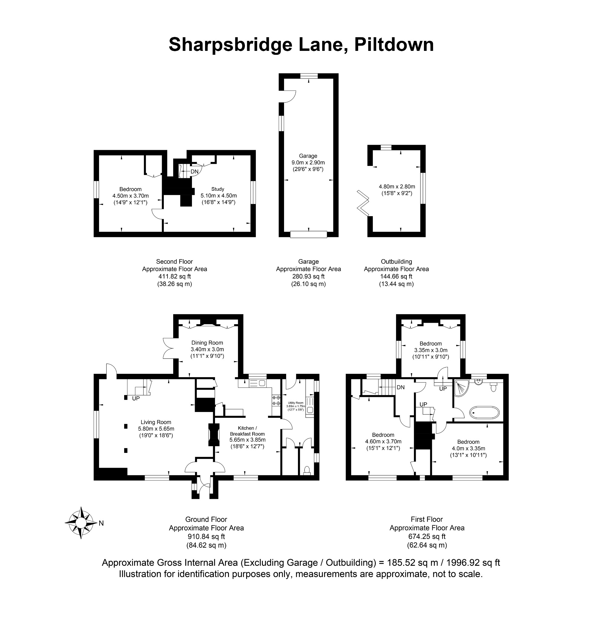 Conyboro, Sharpsbridge Lane, Uckfield floorplan