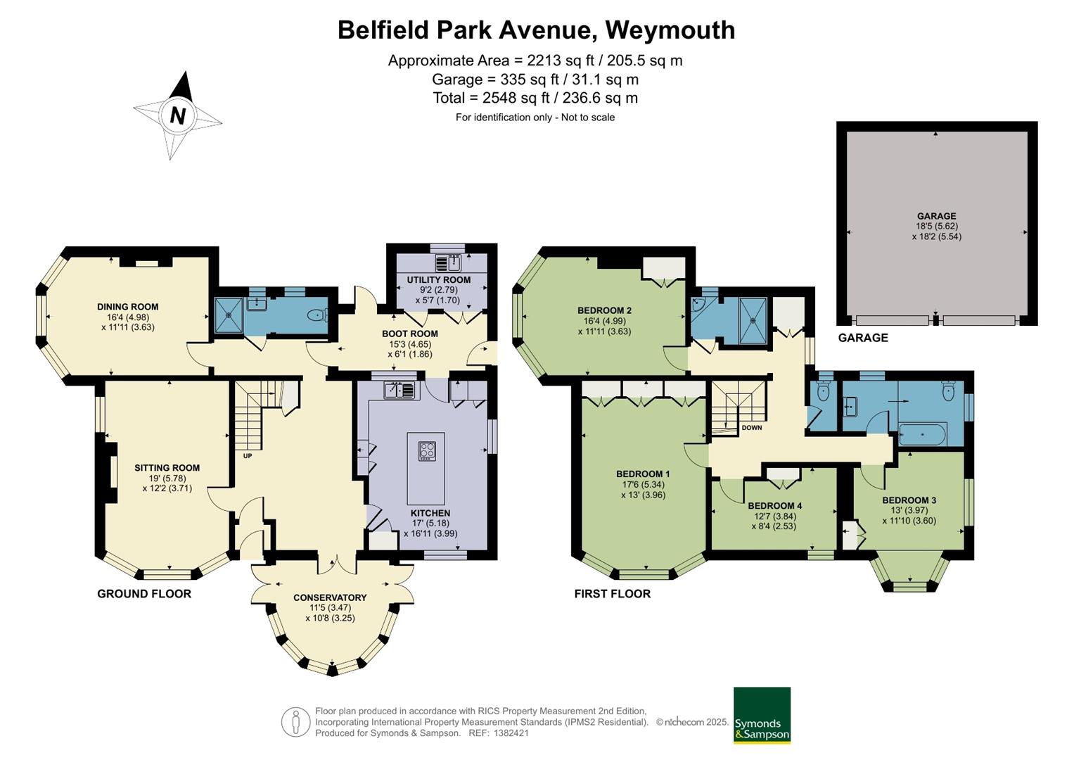19, Belfield Park Avenue, Weymouth floorplan