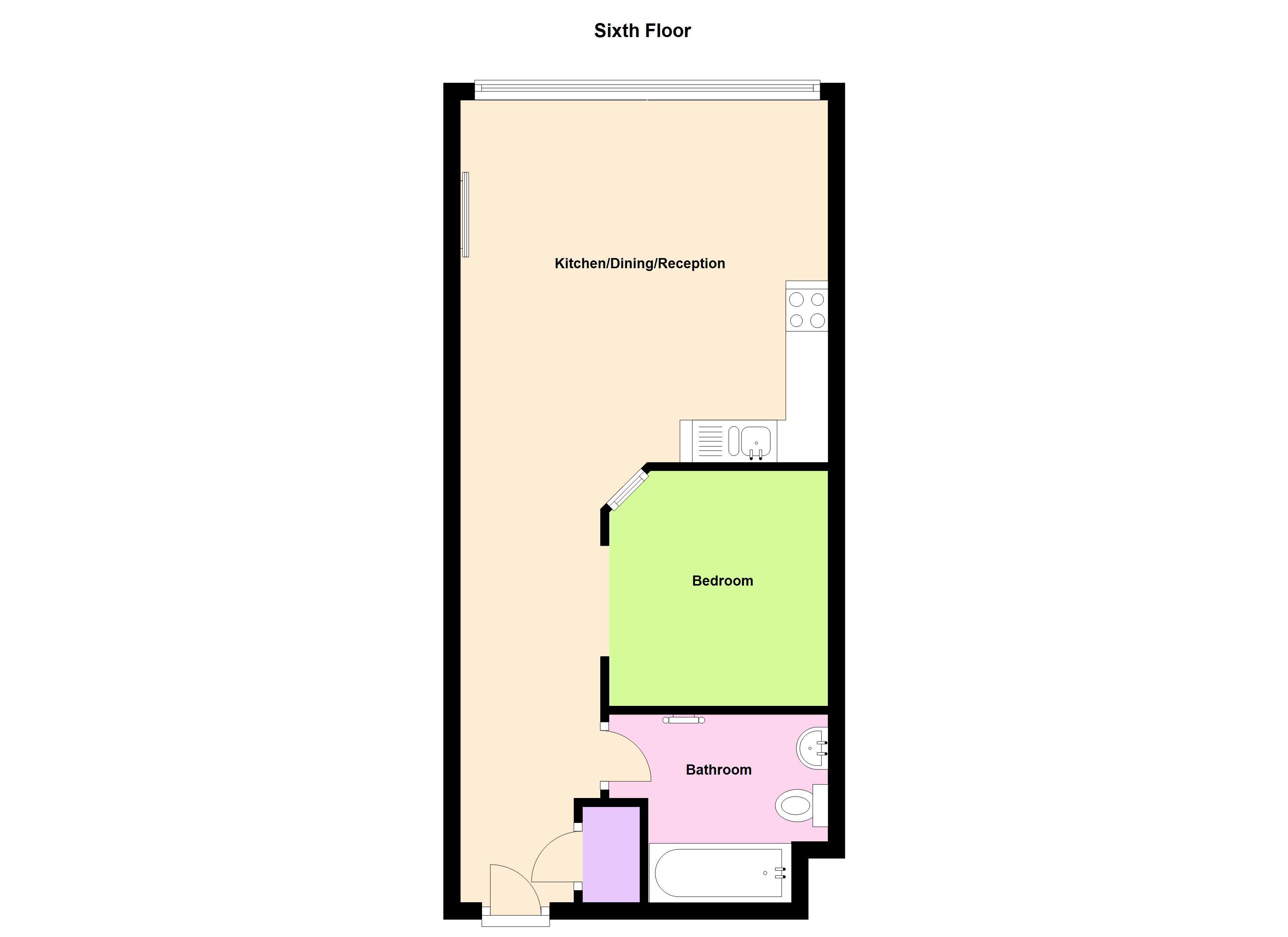 1 Bedrooms Flat to rent in Huntingdon Street, Nottingham NG1