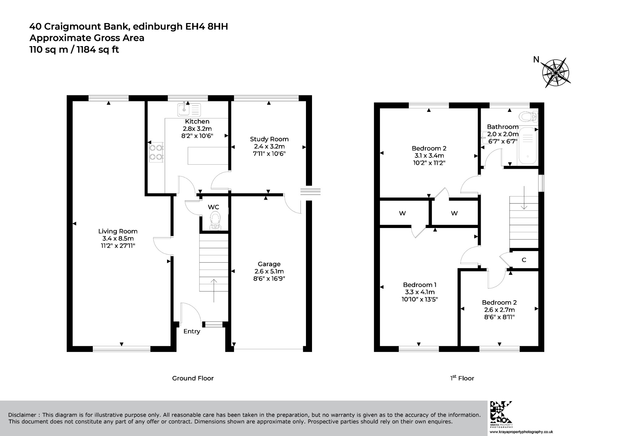 40 Craigmount Bank, Craigmount, Edinburgh floorplan