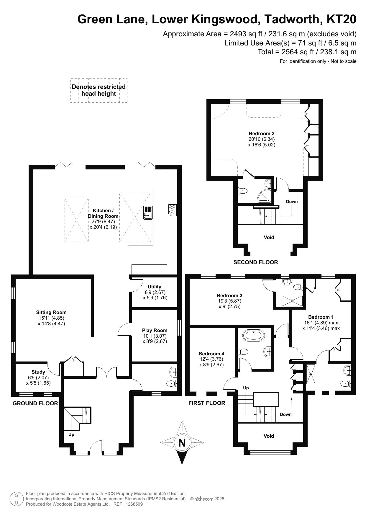6, Green Lane, Tadworth floorplan