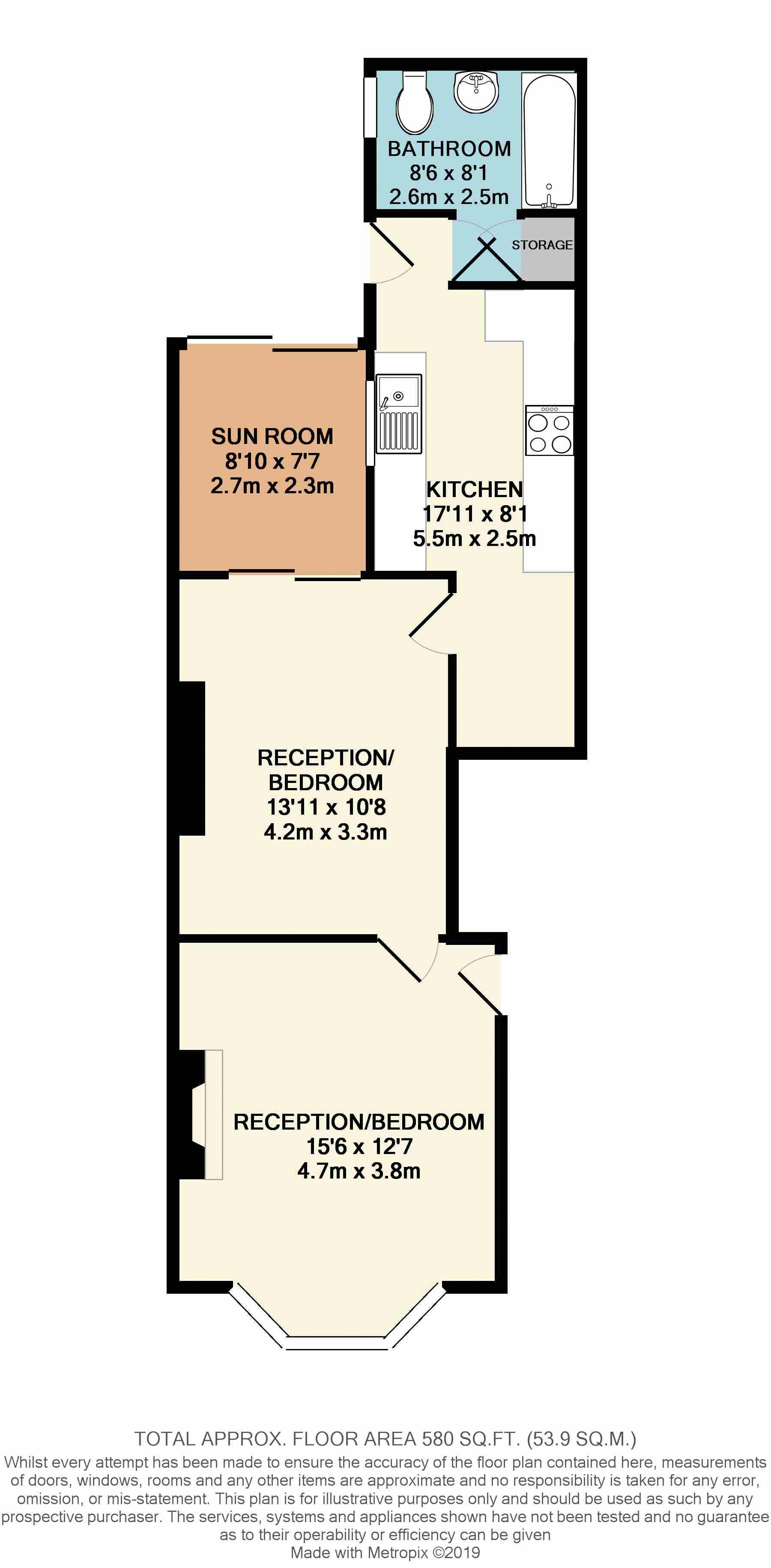 1 Bedrooms Flat to rent in Robertson Road, Greenbank, Bristol BS5