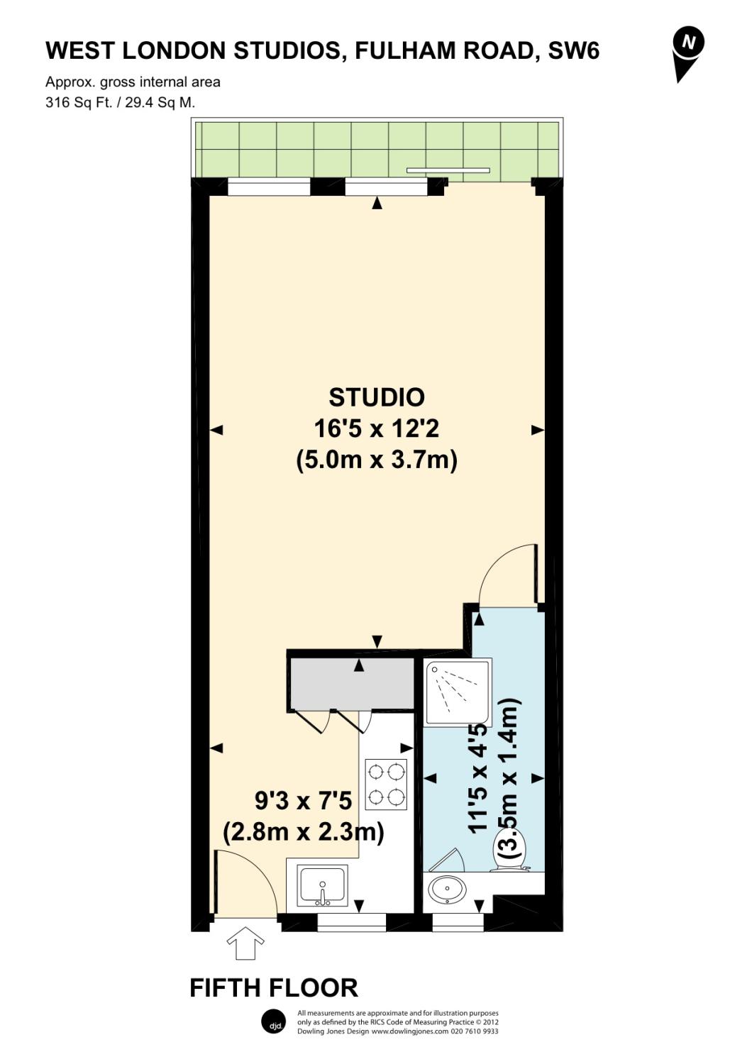 Fulham Road, London floorplan