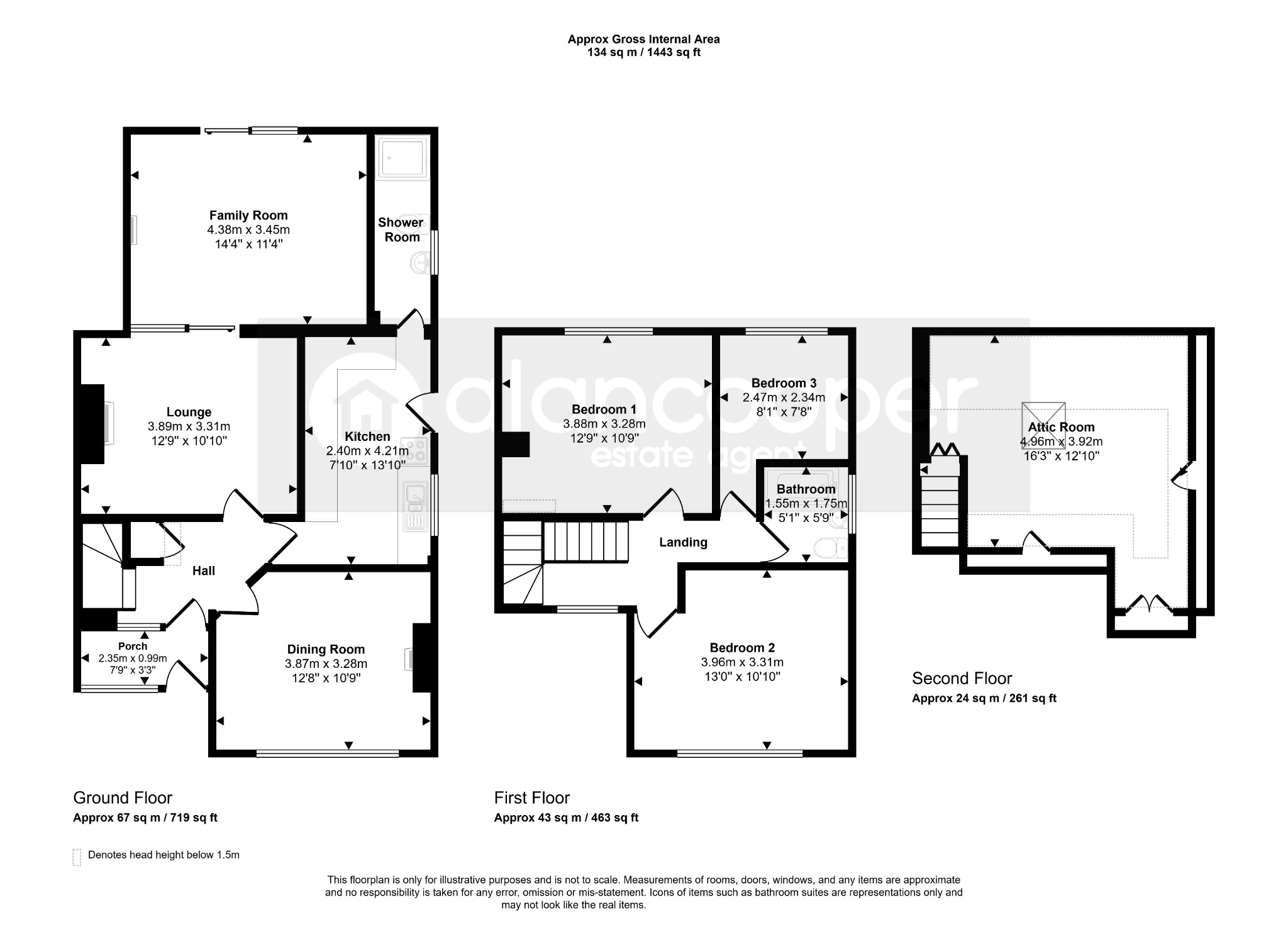 87 Bedworth Road, Bulkington, Warwickshire floorplan