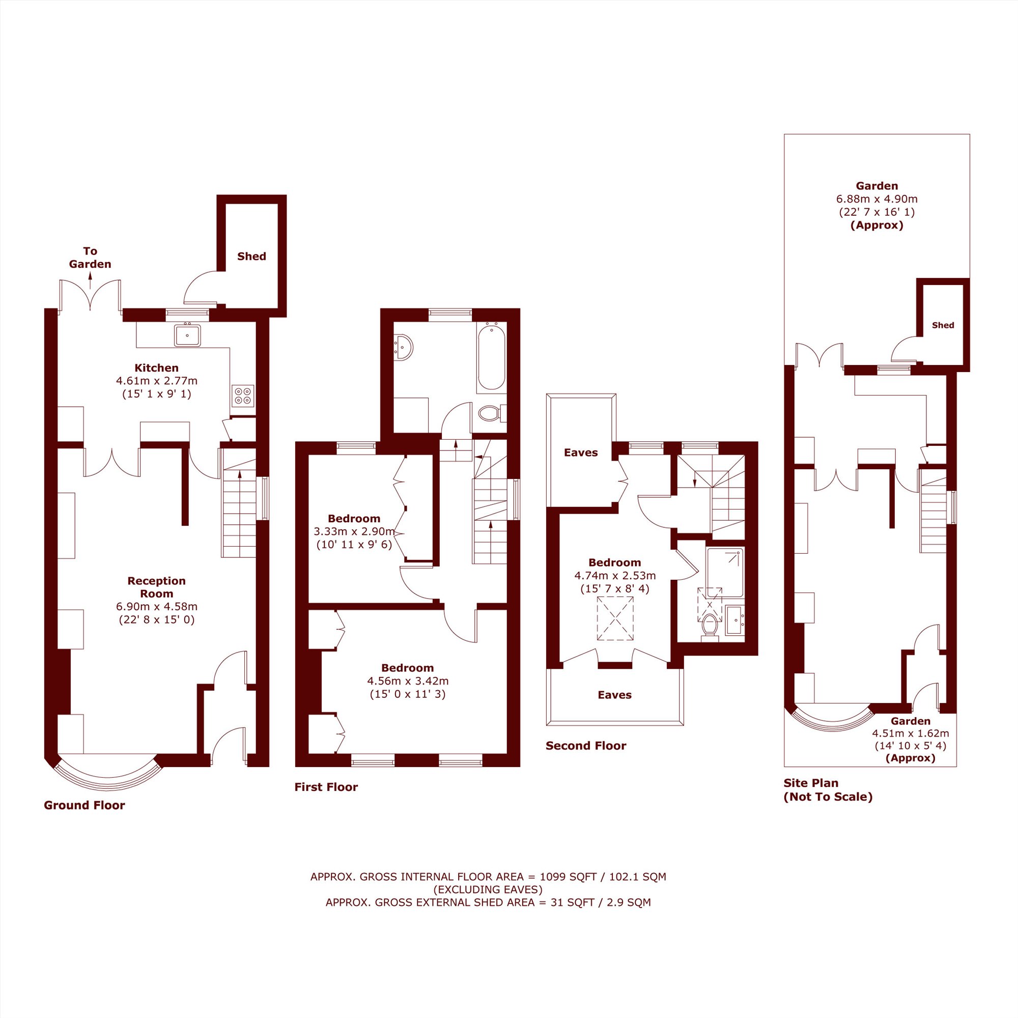 Worple Street, London floorplan
