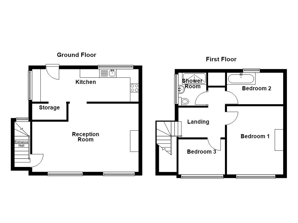 Peebles Grove, Burnley floorplan