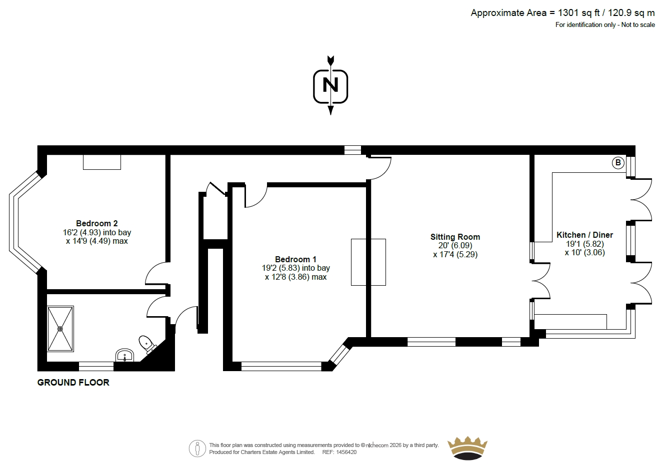 Flat 1, 1, Cowper Road, West Sussex floorplan