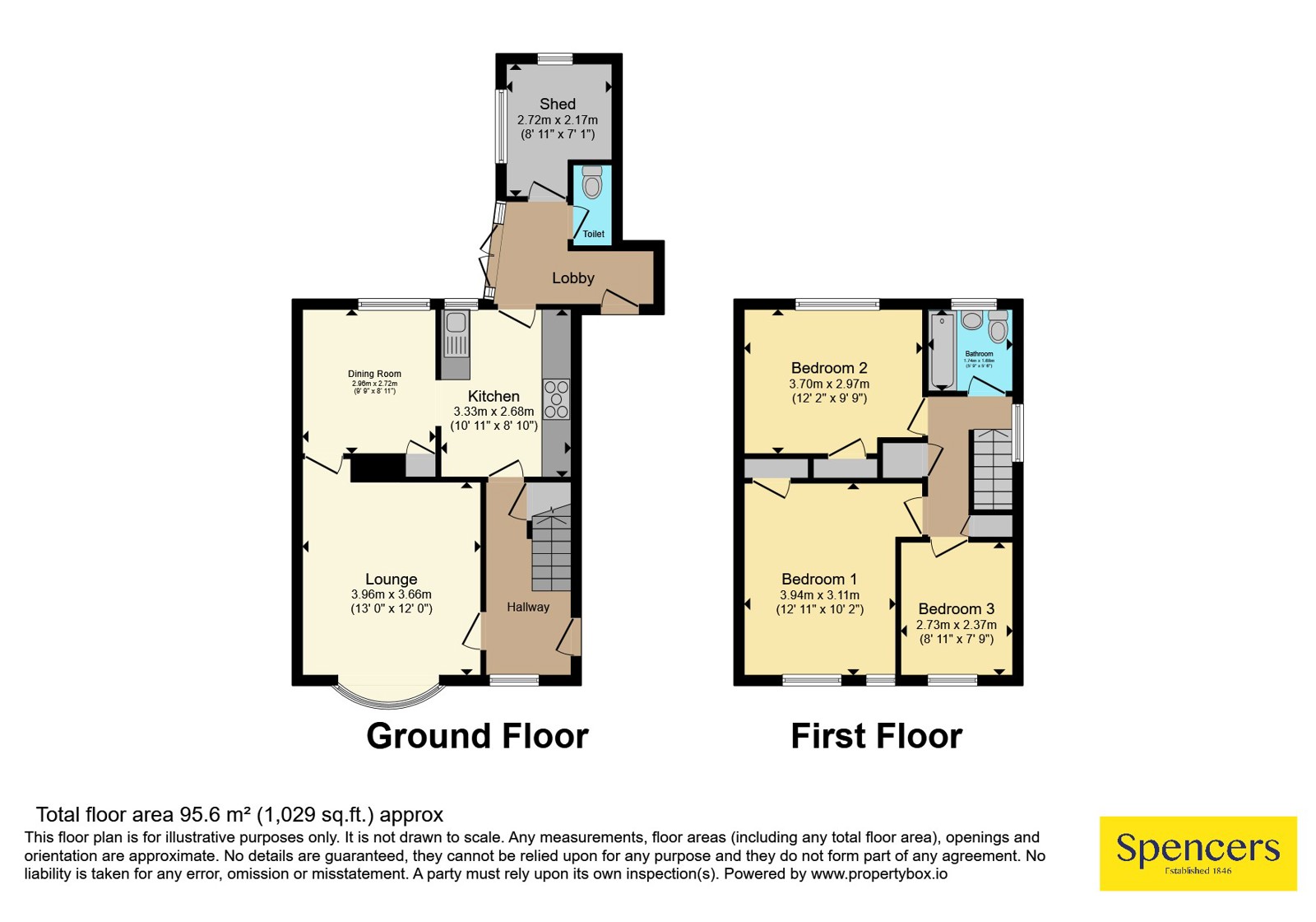 17, Little John Road, Leicestershire floorplan