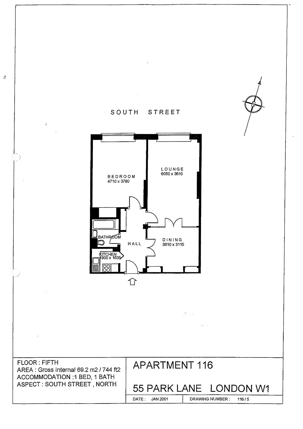 1 Bedrooms Flat to rent in Park Lane, London W1K