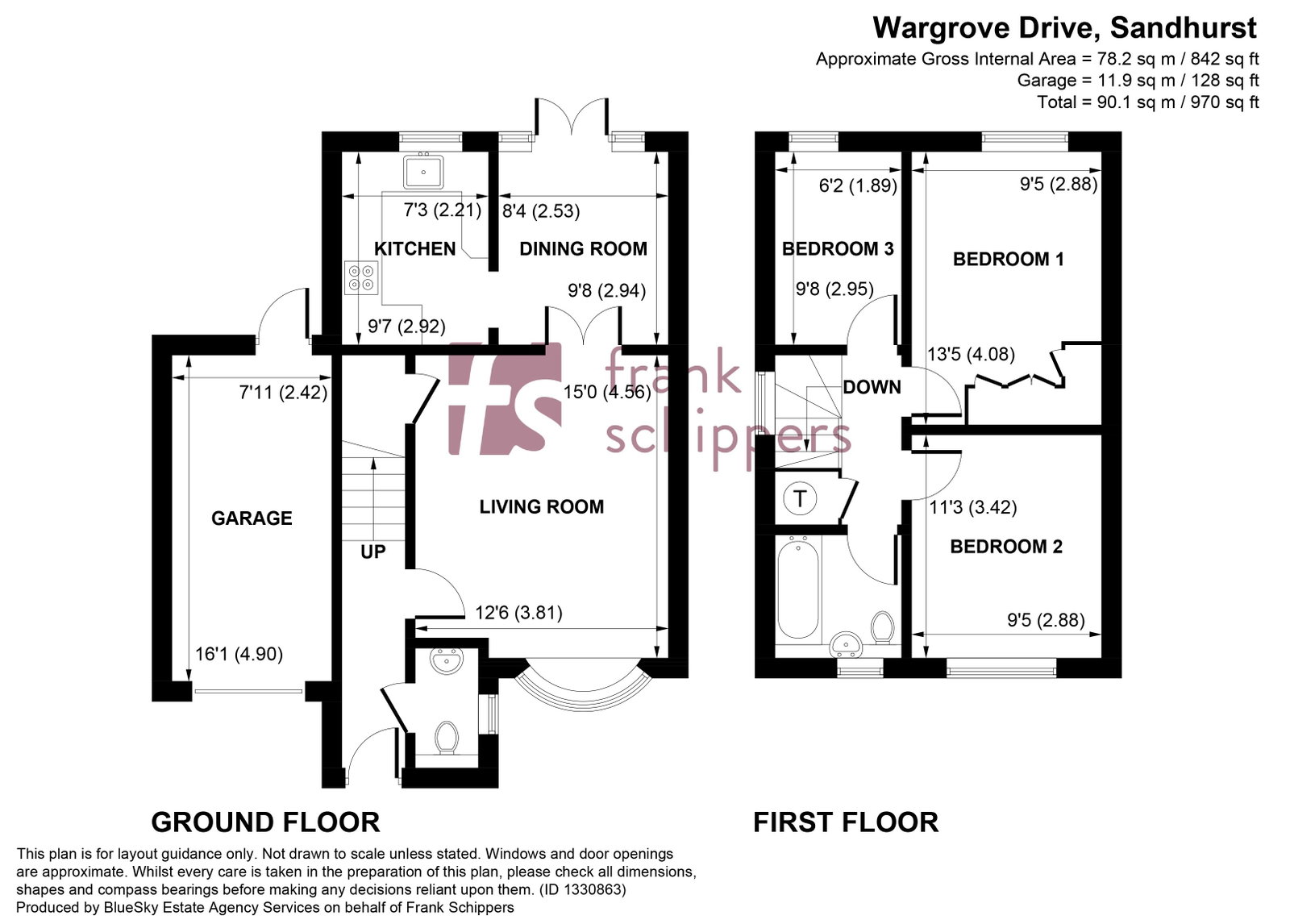 14, Wargrove Drive, Sandhurst floorplan