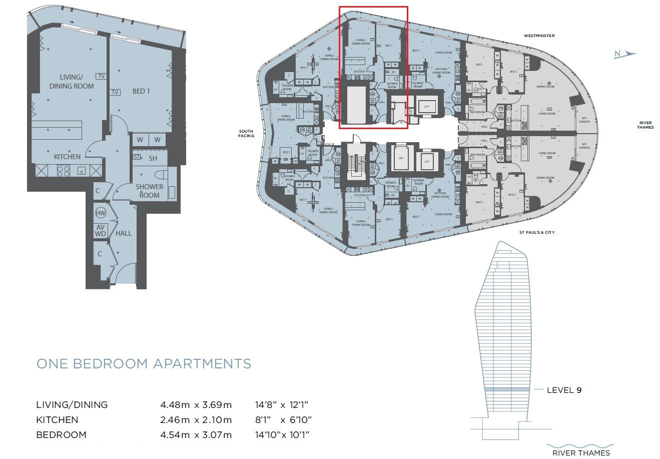 1 bed flat for sale in One Blackfriars, 116 Blackfriars Road, London SE1 37561967 Zoopla