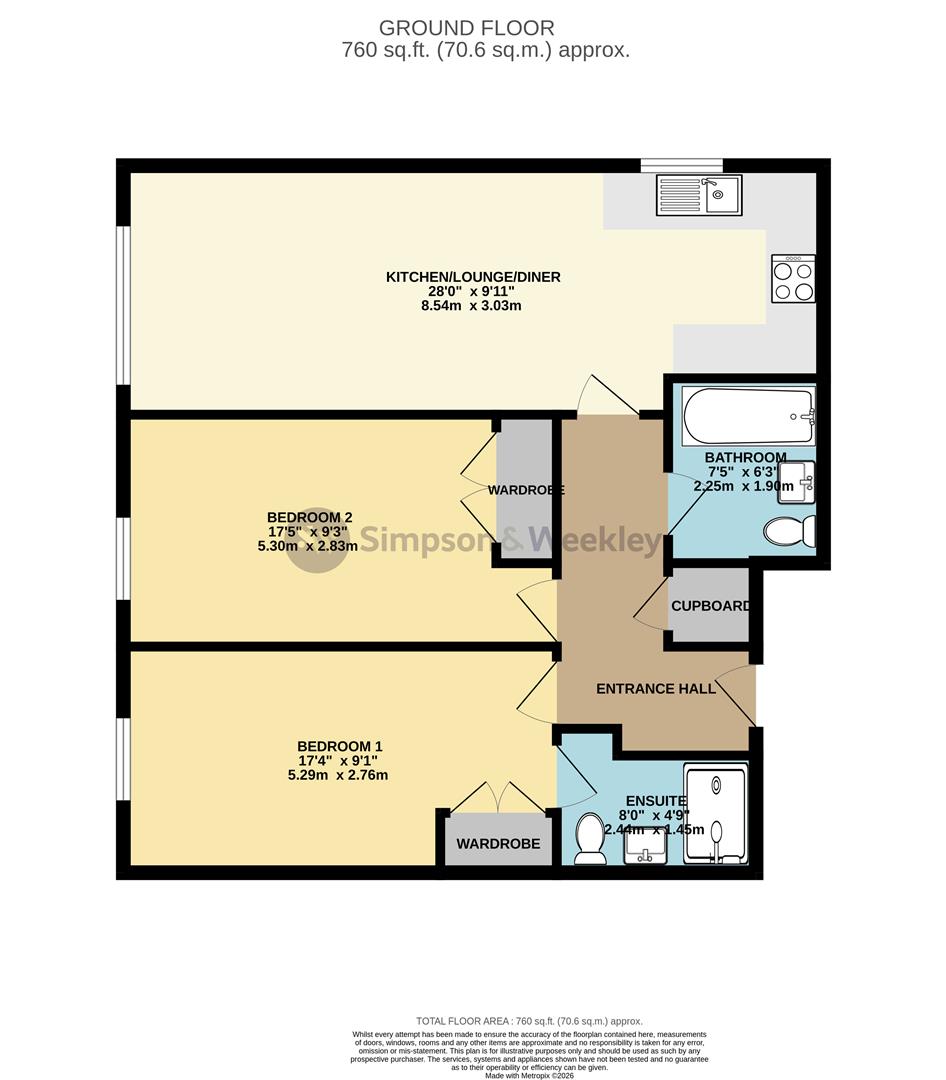 Flat 7, 8 Higham Road, Rushden floorplan