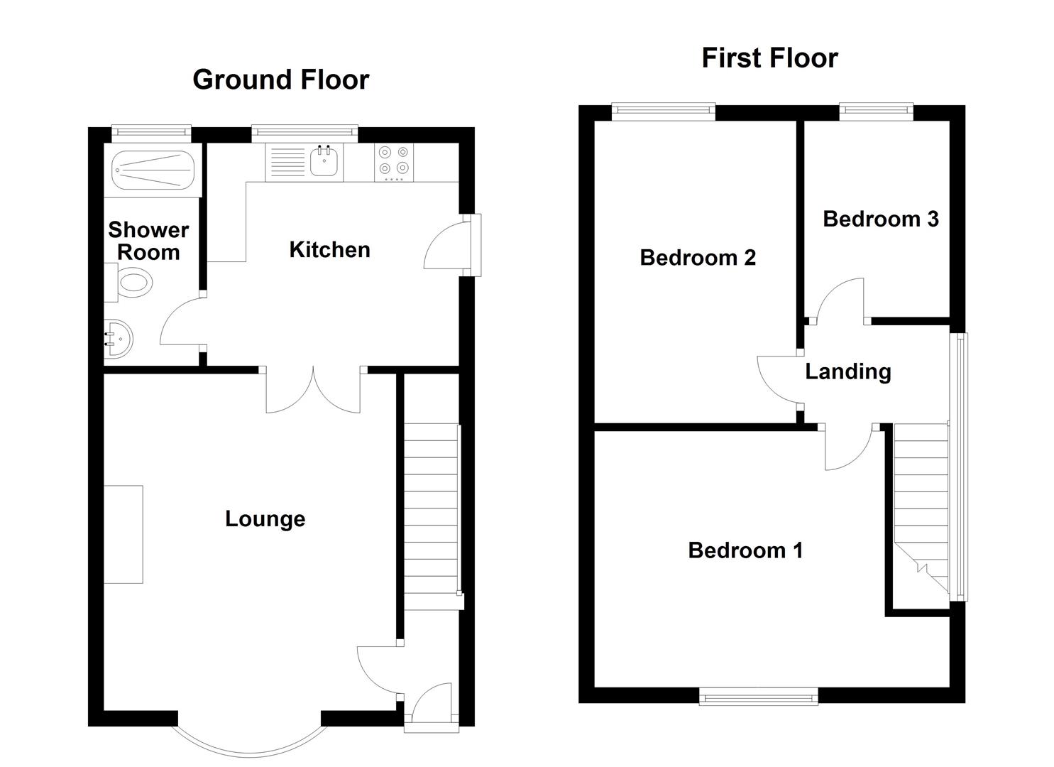 60, Laxey Crescent, Leigh floorplan