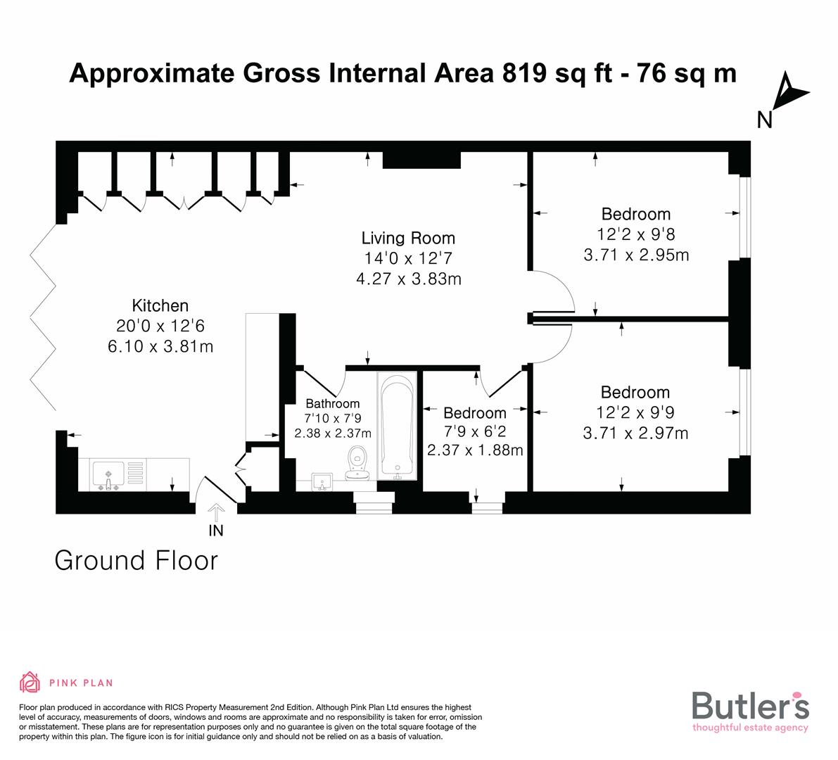 6, Clarkes Avenue, Worcester Park floorplan